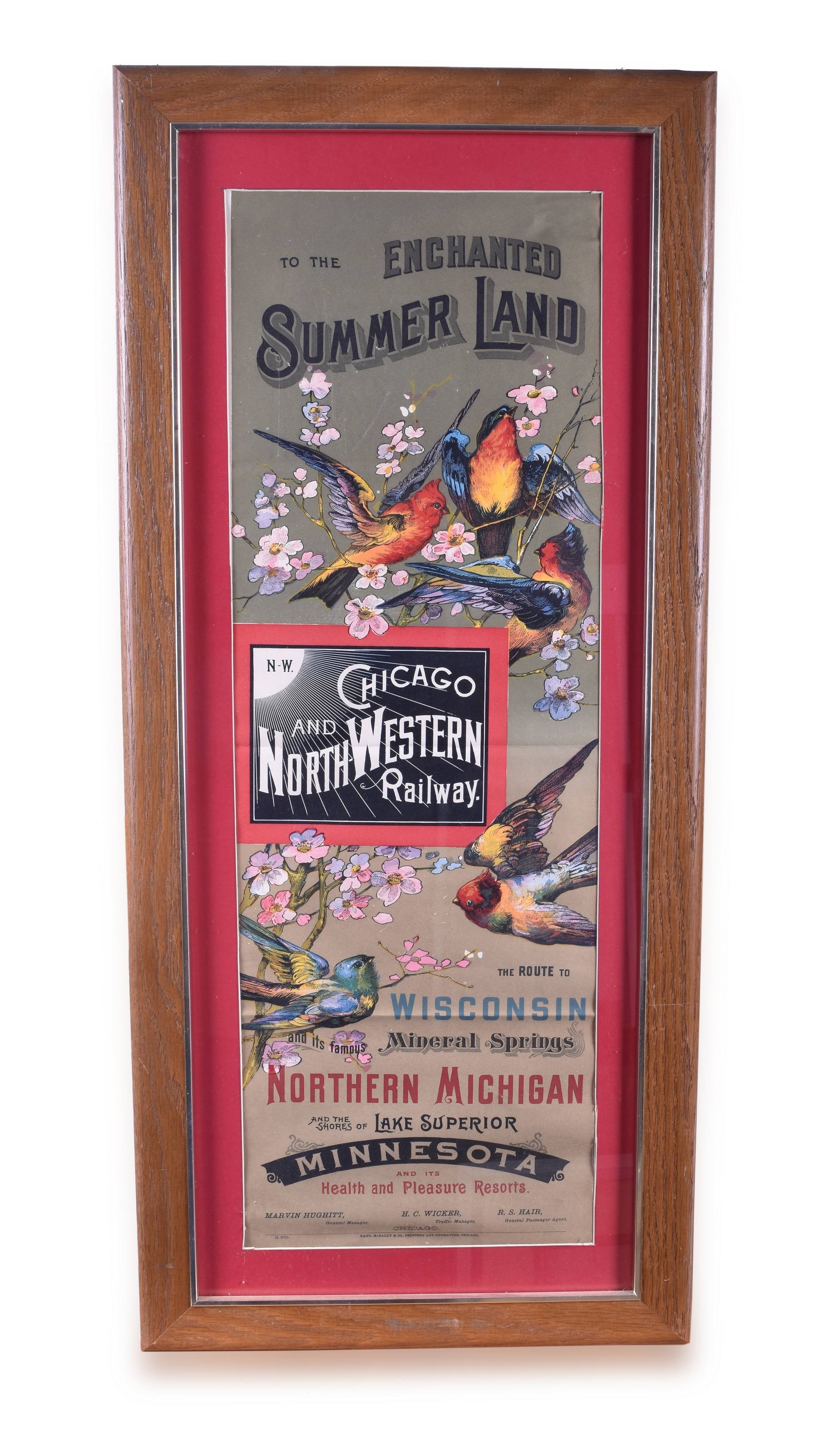 508 - Beautiful Chicago and Northwestern Full Color Broadsheet - Enchanted Summer Land thumbnail