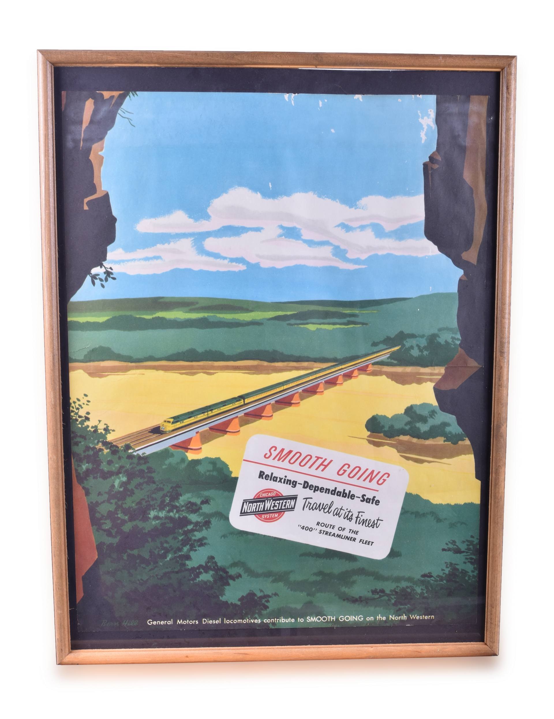516 - Chicago and Northwestern Bern Hill Route of the 400 Advertising Poster thumbnail