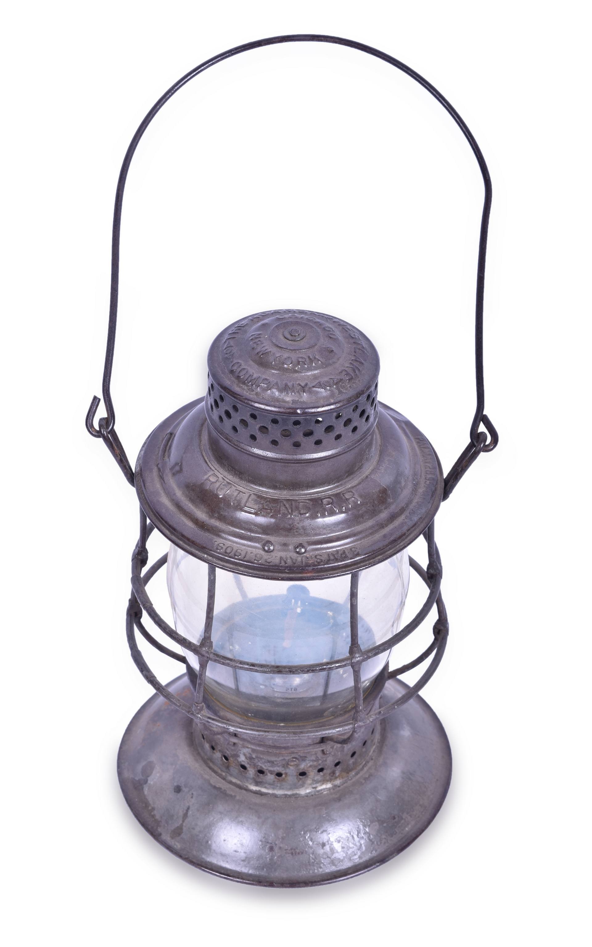 519 - Adams & Westlake Rutland Railroad Bell Bottom Lantern thumbnail
