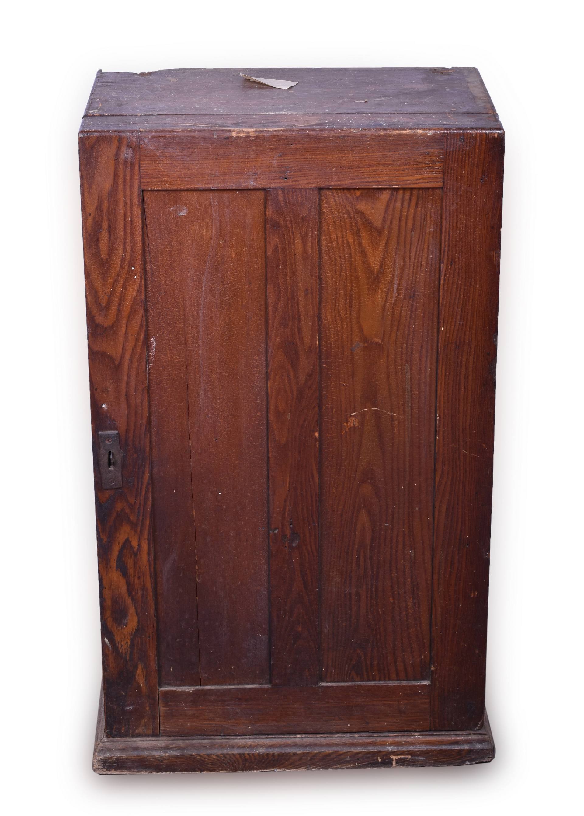 526 - Large Wooden Railroad Ticket Cabinet - CB&Q Orchard, Nebraska thumbnail