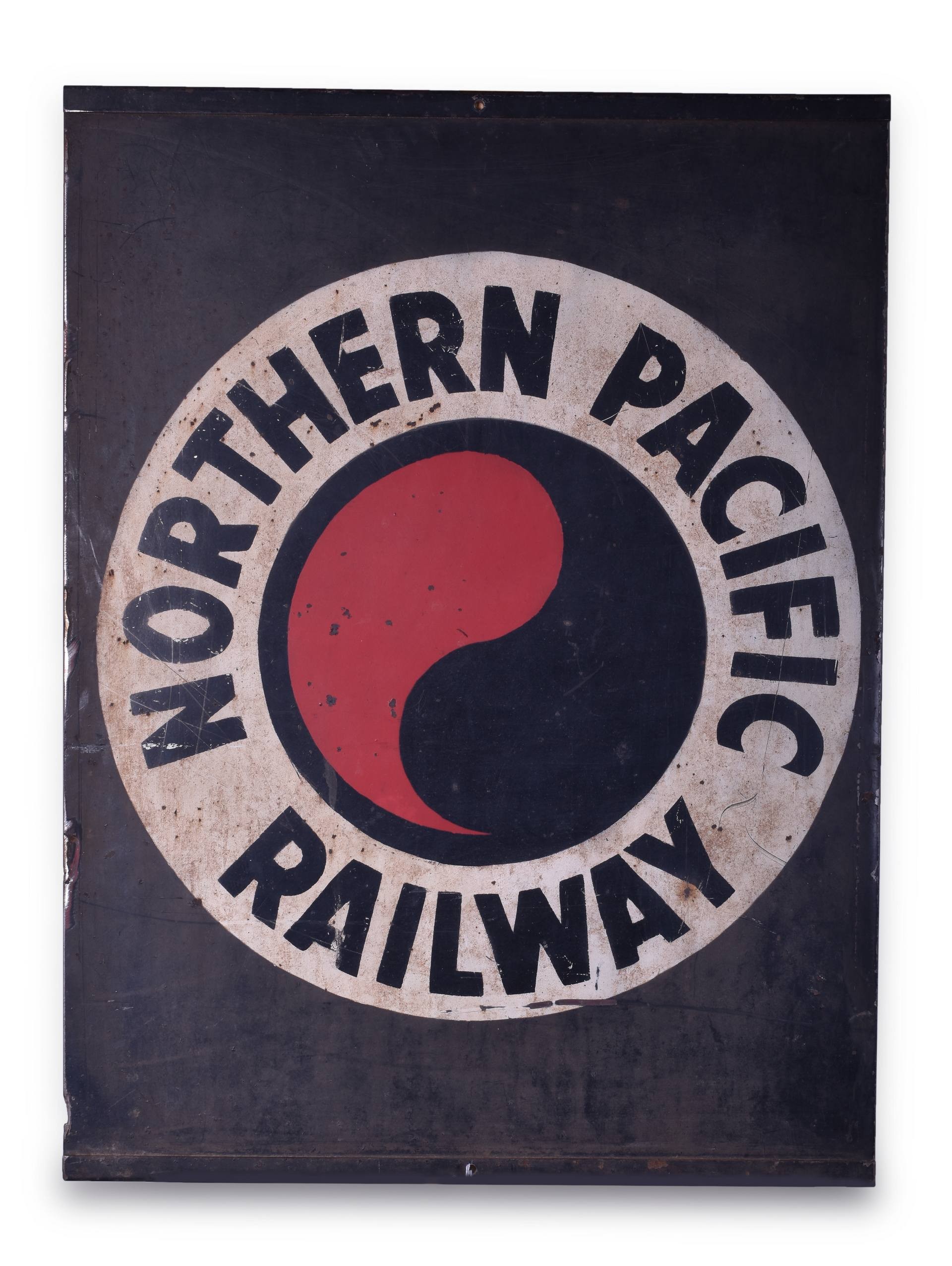 534 - Northern Pacific Railway Steel Painted Sign thumbnail
