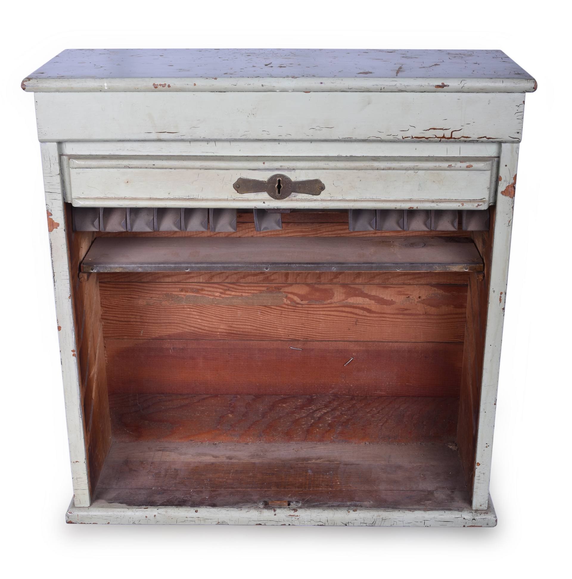 542 - National Ticket Case Company Wooden Railroad Ticket Cabinet thumbnail