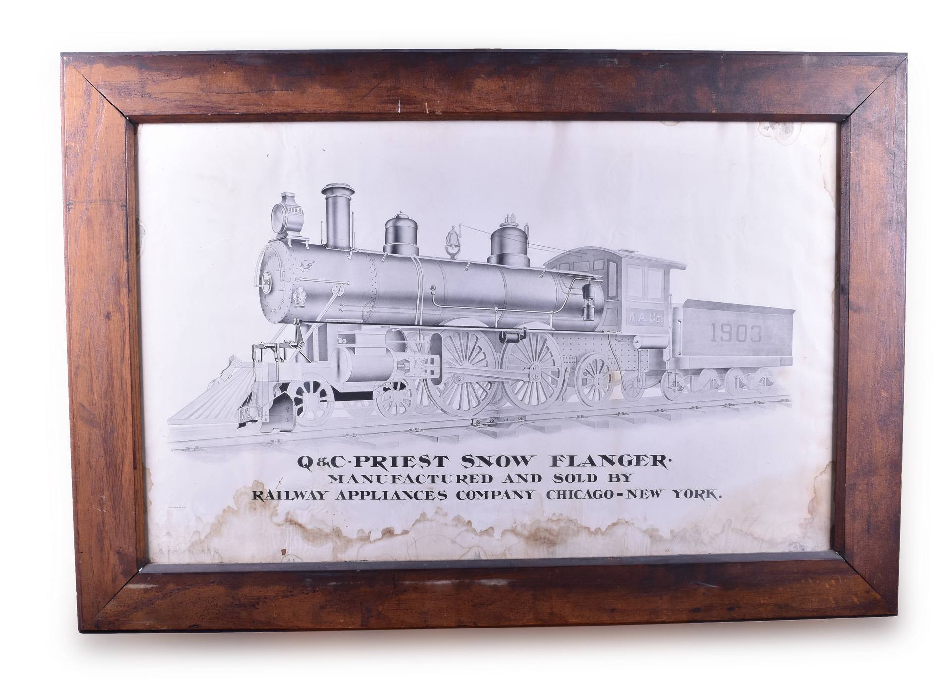 544 - Railway Appliances Company - Q&C Priest Snow Flanger - Advertising Print thumbnail