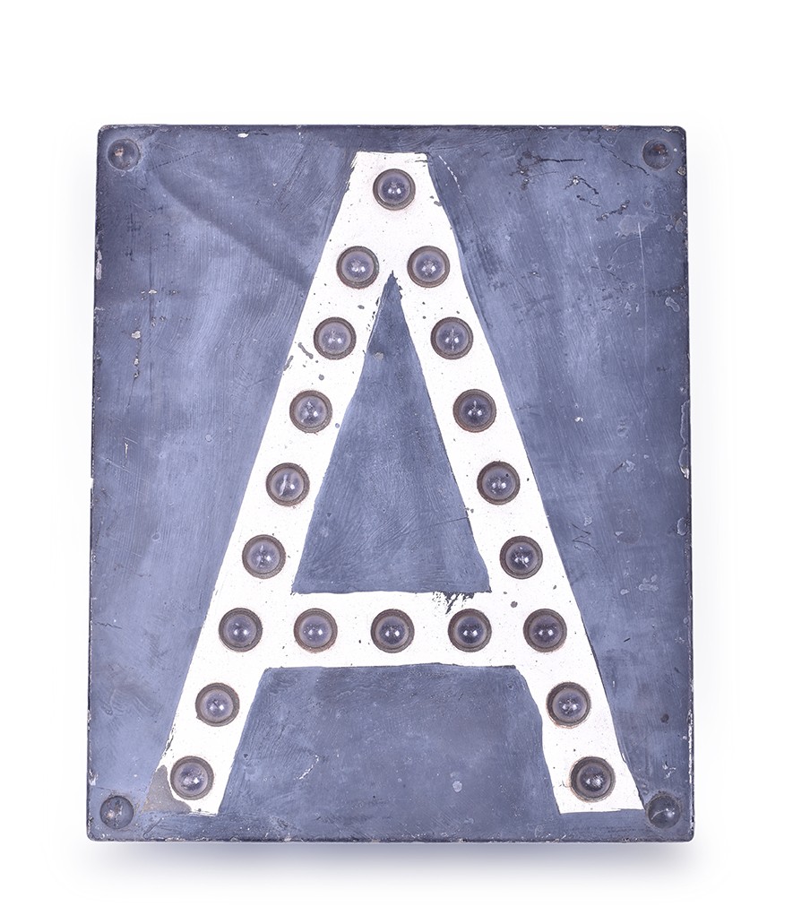 573 - Steel Absolute Signal Indicator Plate w/ Glass Cat Eye Reflectors thumbnail