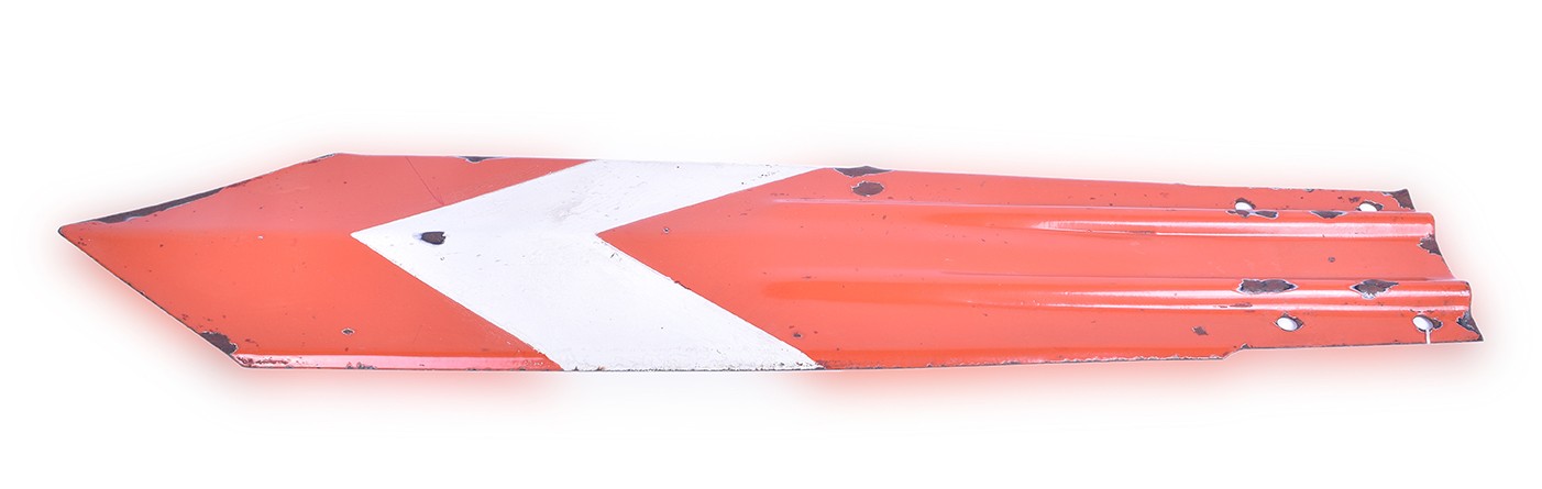 579 - Porcelain Railroad Semaphore Blade thumbnail