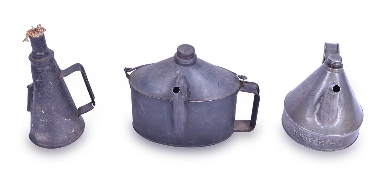 584 - Three Aluminum Railroad Track Number Signs - 2, 3, and 4 Tracks thumbnail