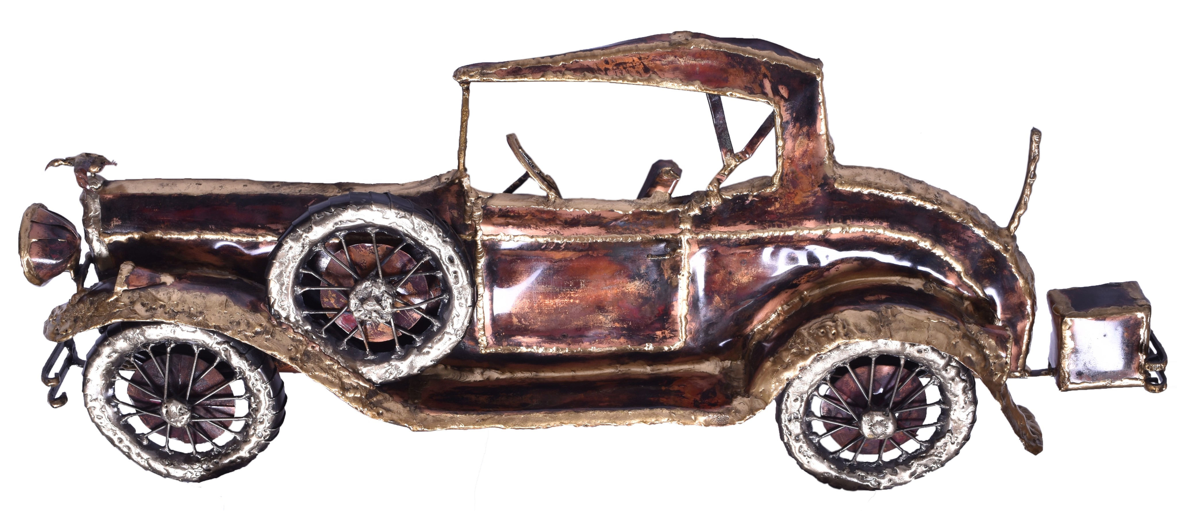 54 - Packard Automotive Brass and Copper Metal Wall Art thumbnail