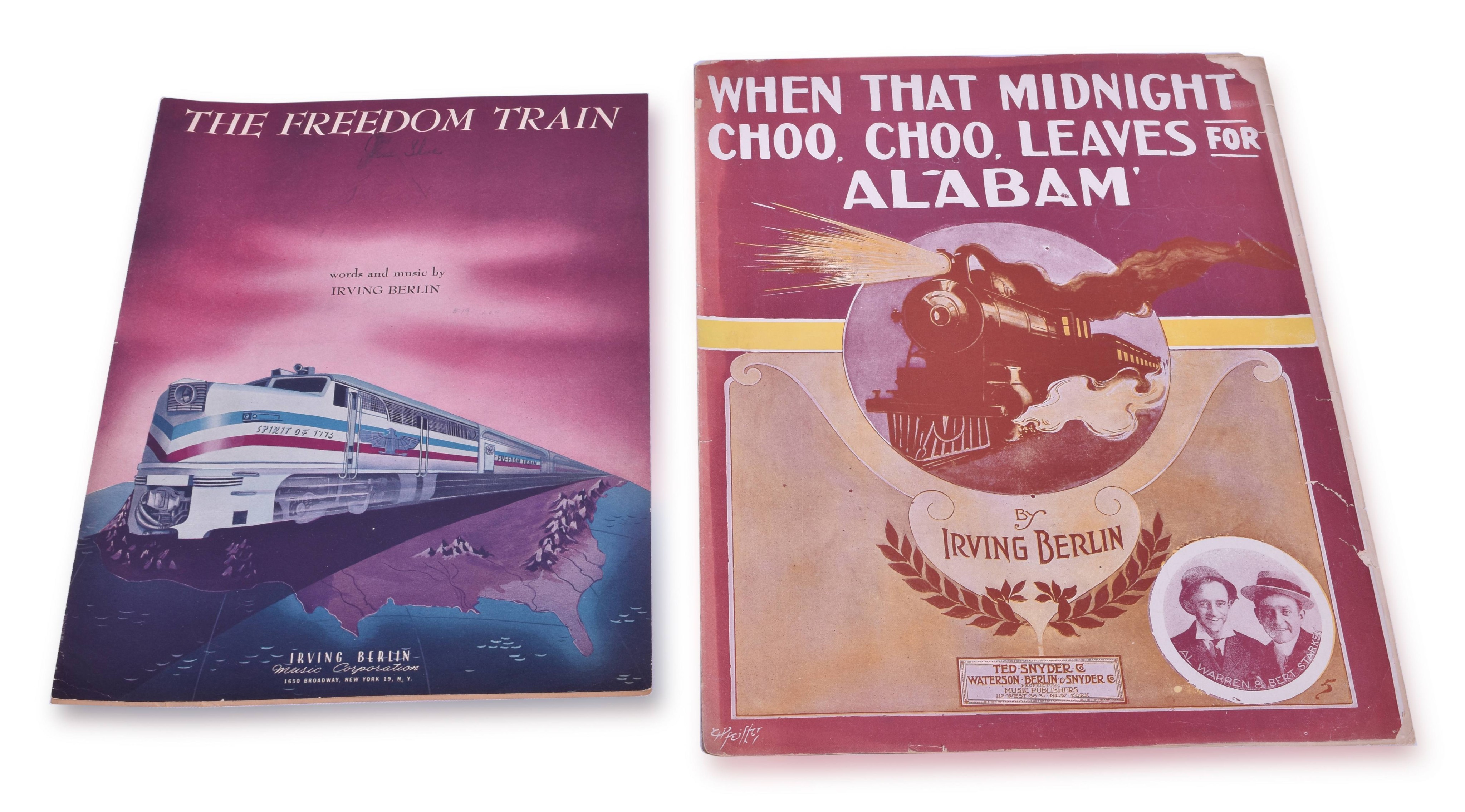 4003 - Freedom Train and When That Midnight Choo Choo Leaves for Alabam' - Irving Berlin Sheet Music thumbnail