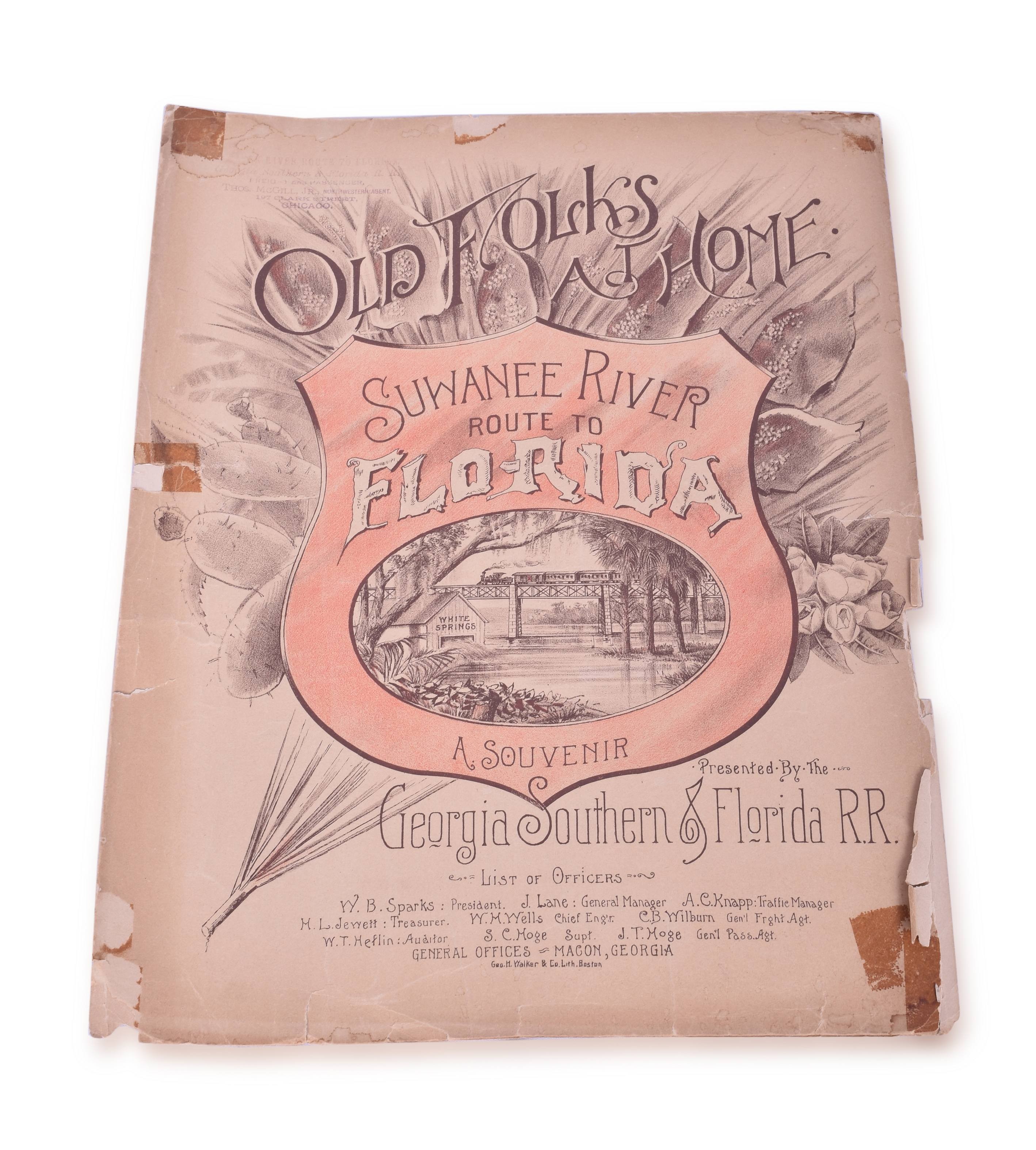 4005 - Georgia Southern & Florida Railroad - Old Folks at Home Sheet Music thumbnail