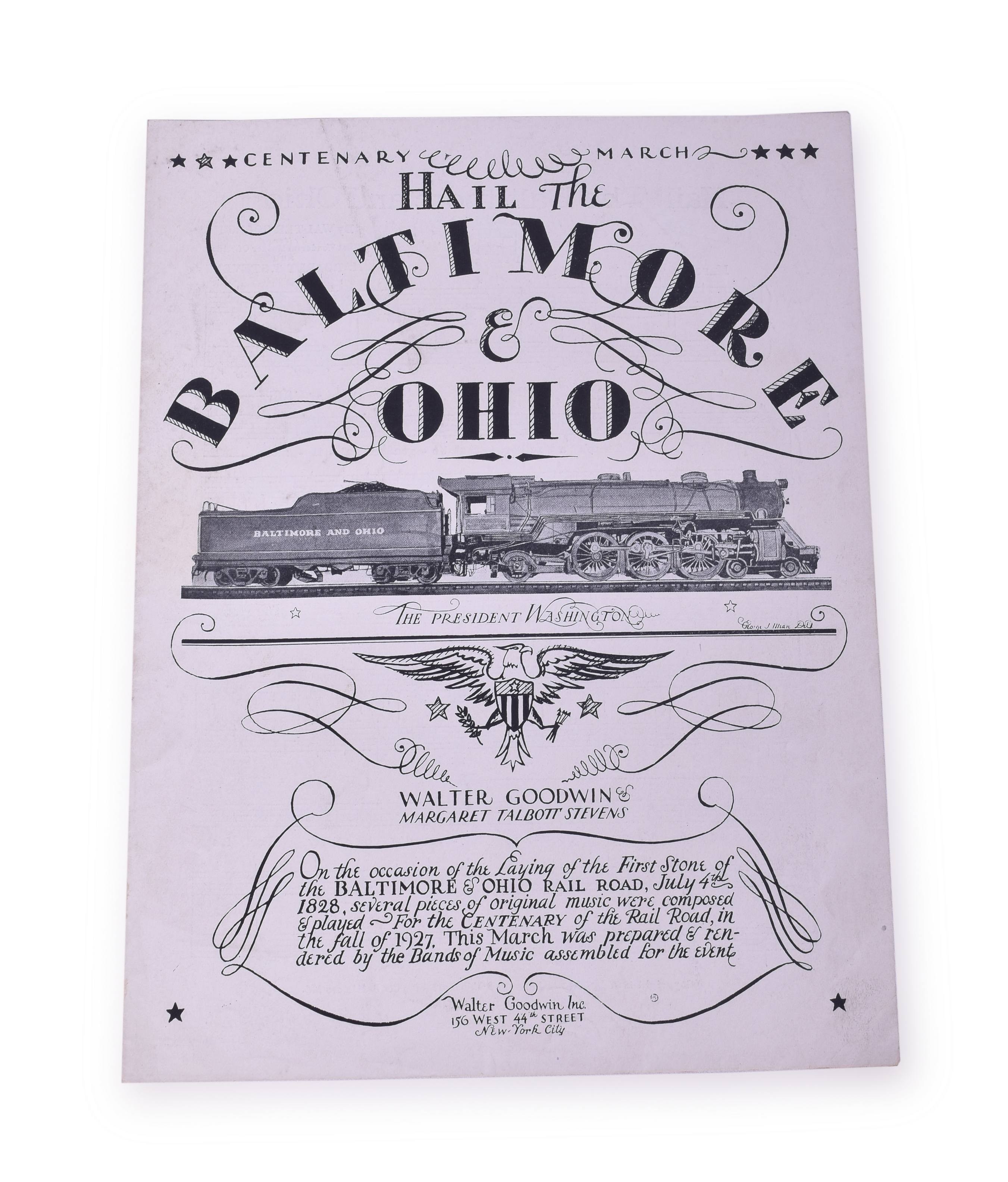4011 - Hail the Baltimore and Ohio - Centenary March Sheet Music thumbnail