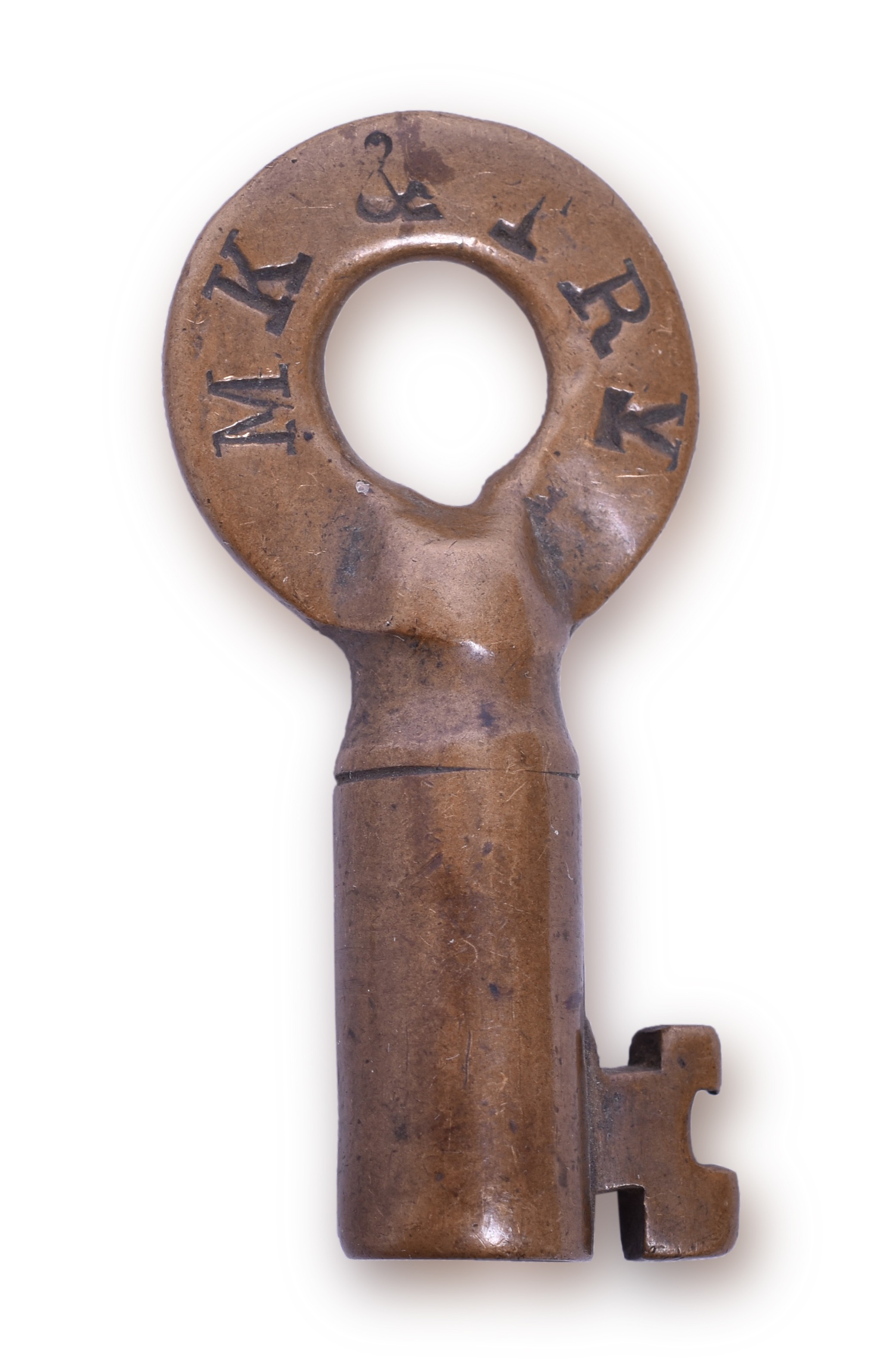 4036 - Missouri, Kansas and Texas Railroad Brass Tapered Barrel Key thumbnail