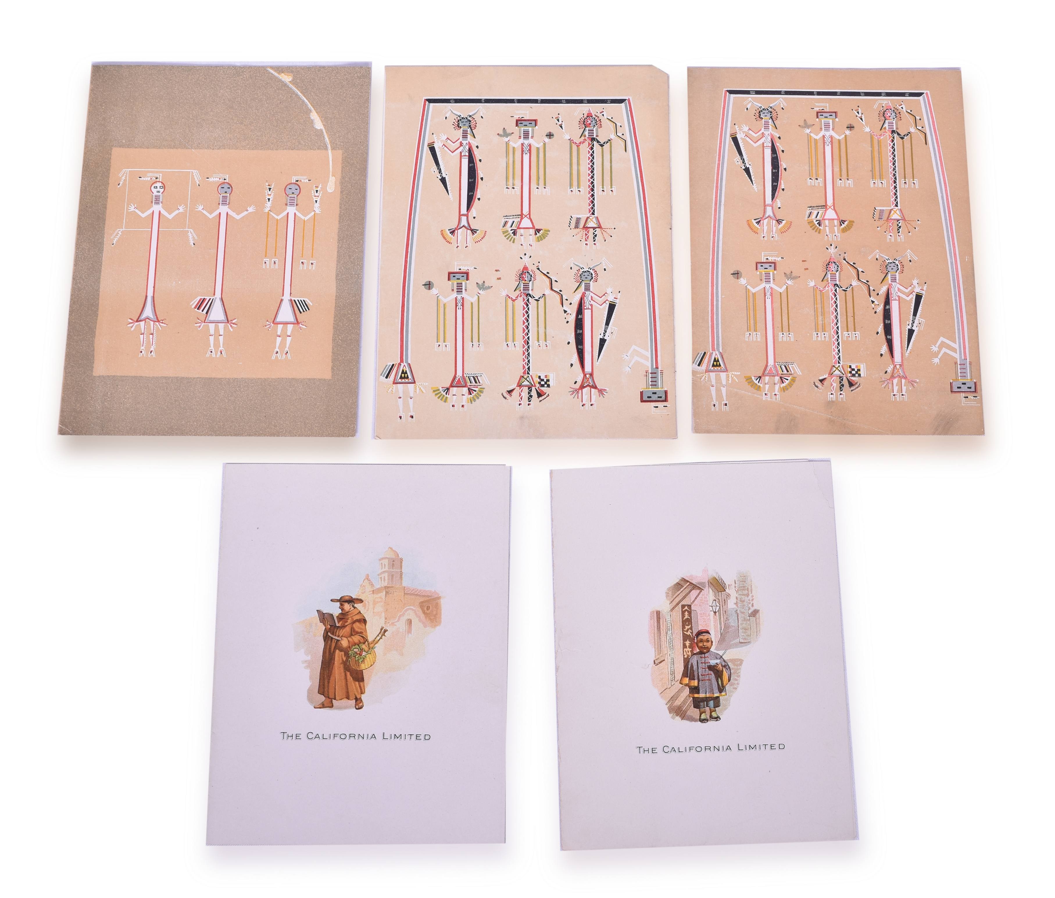 4051 - Six Santa Fe California Limited Dining Car Menus thumbnail