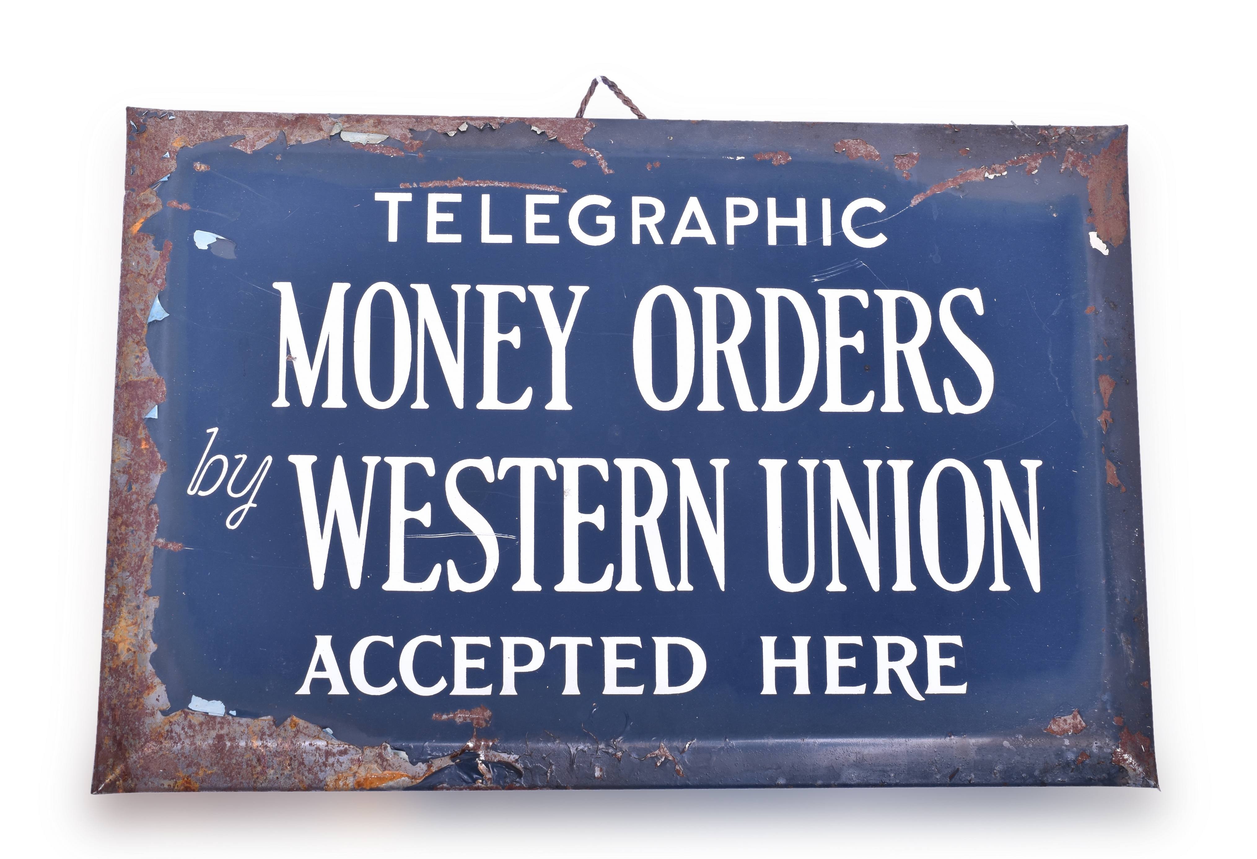 4054 - Permanente Sign and Display - Western Union Money Orders Painted Sign thumbnail