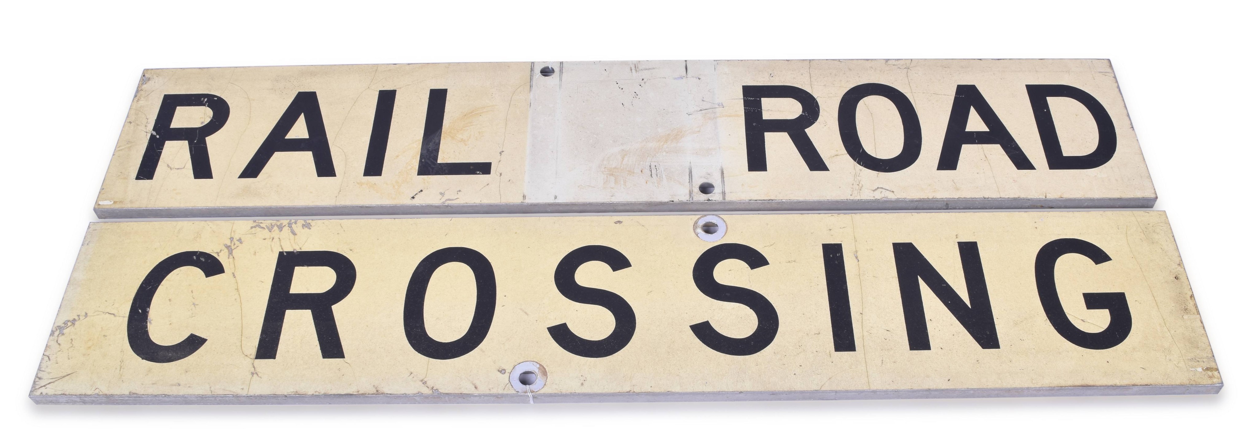 4150 - Aluminum Railroad Crossing Crossbuck Signs thumbnail