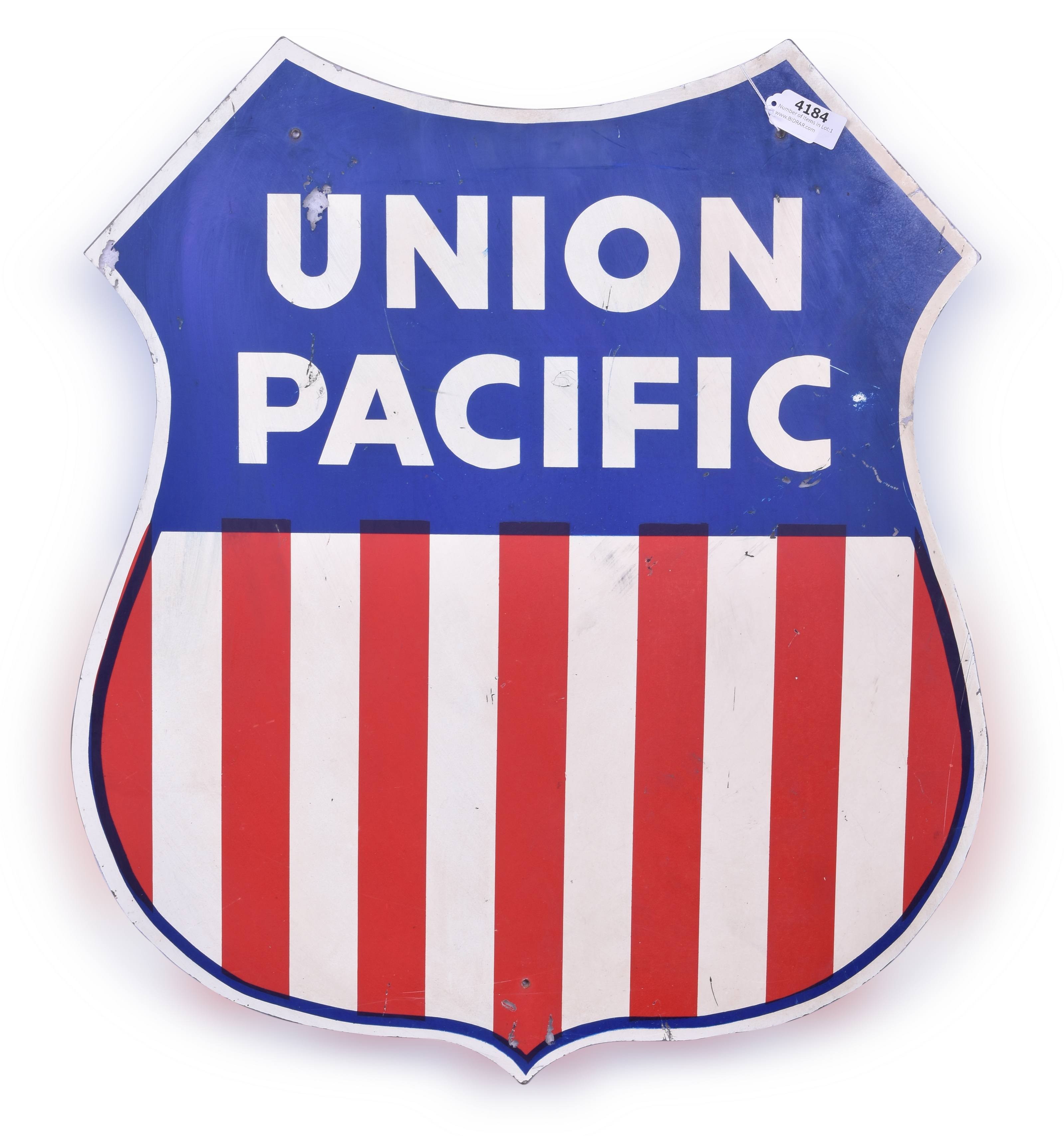 4184 - Large Union Pacific Decal Mounted to Plexiglass Backer thumbnail