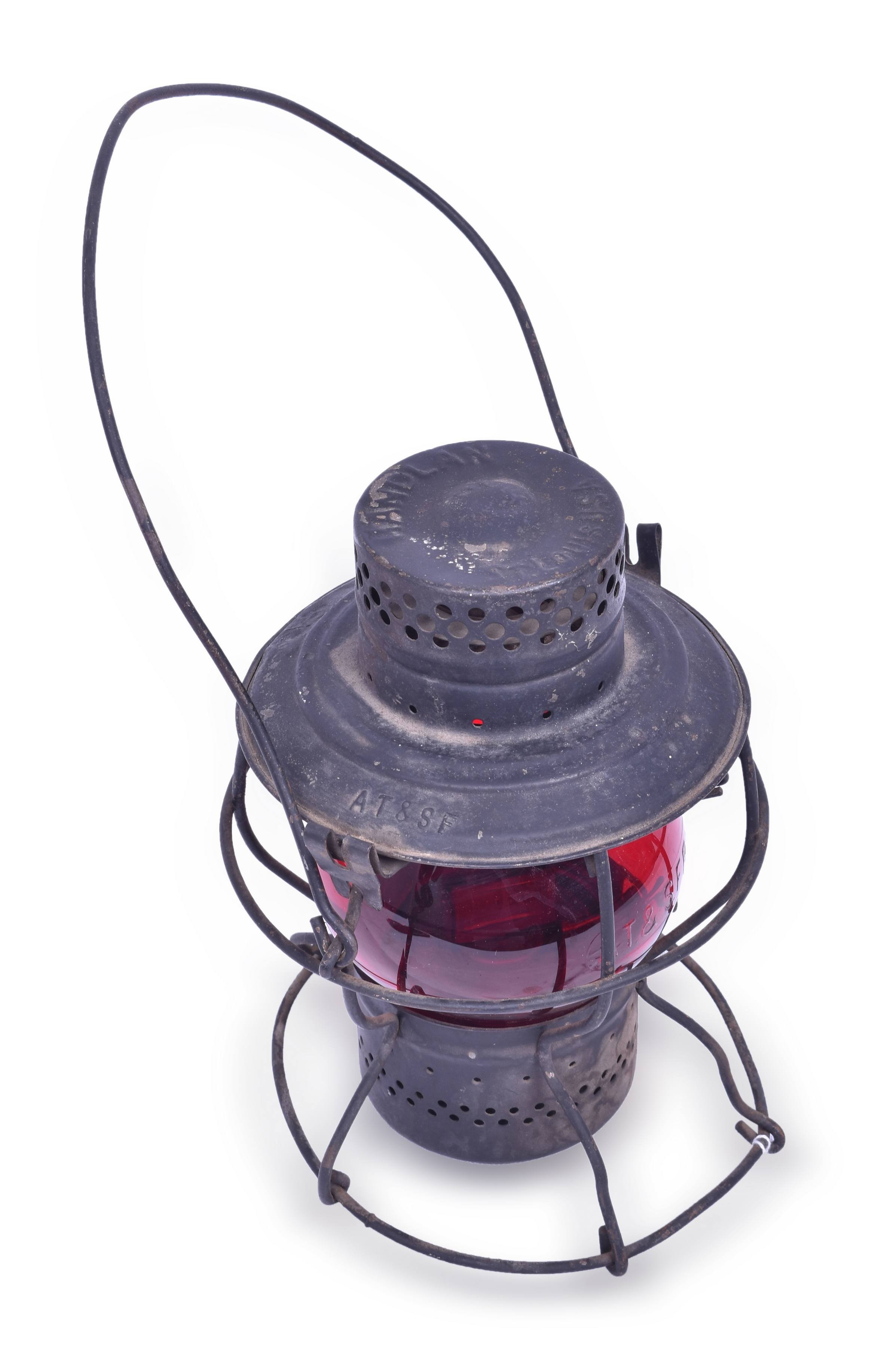 4234 - Handlan Santa Fe Red Short Globe Lantern thumbnail