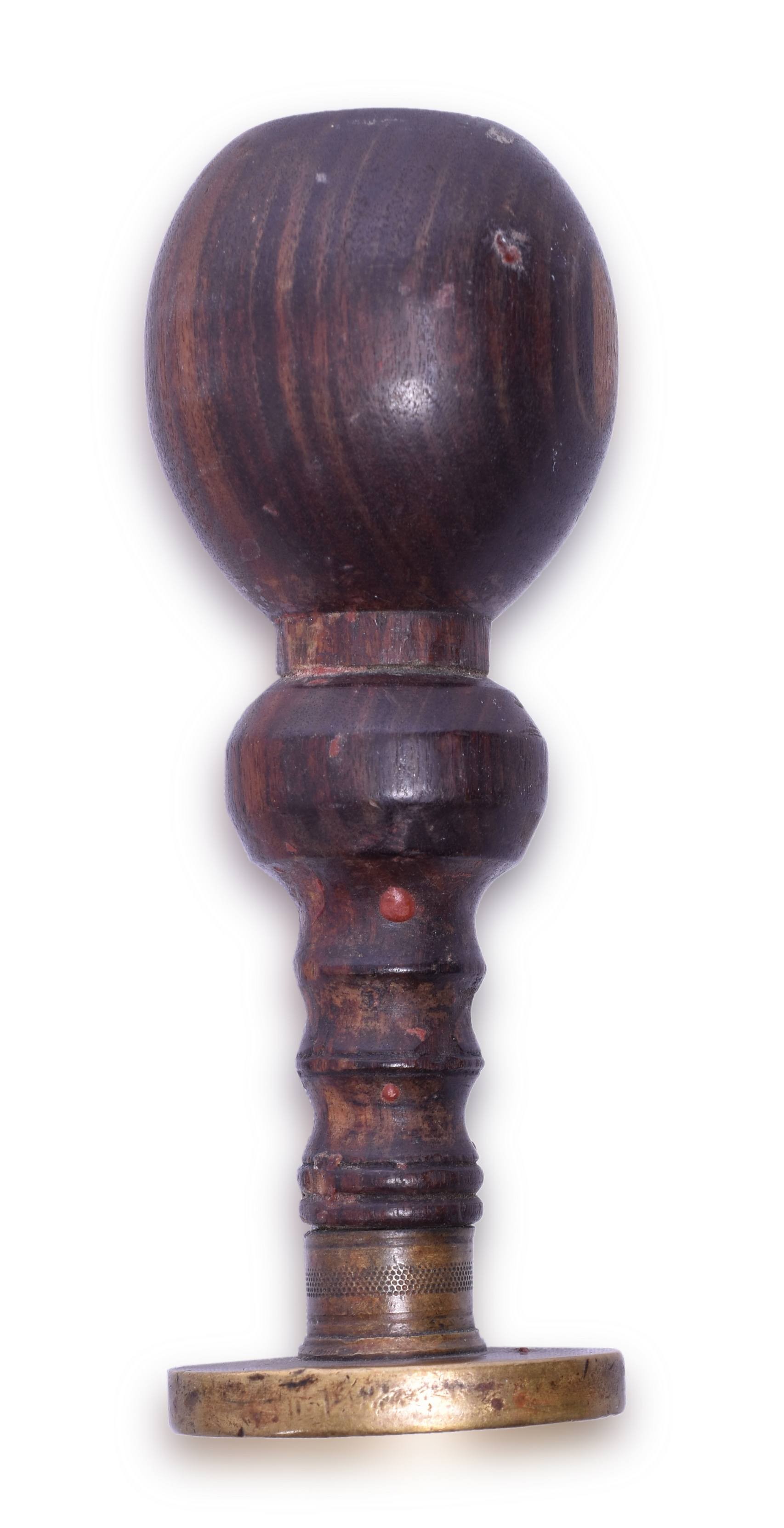 4254 - Oval CB&R / Burlington Railroad Council Bluffs, IA Wax Sealer thumbnail