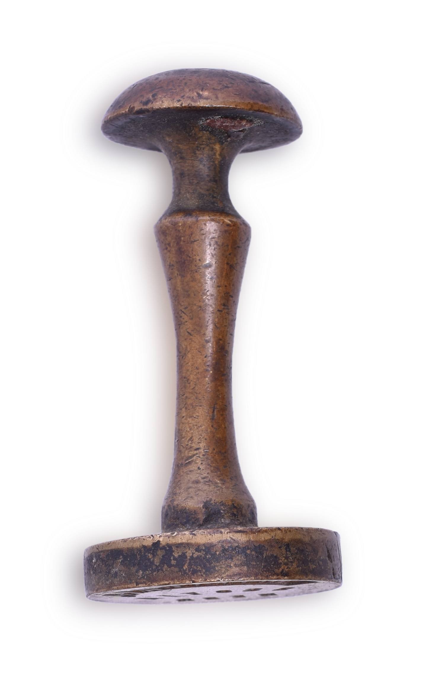 4256 - Railway Express Agency Express - Scotia Nebraska Brass Wax Sealer thumbnail