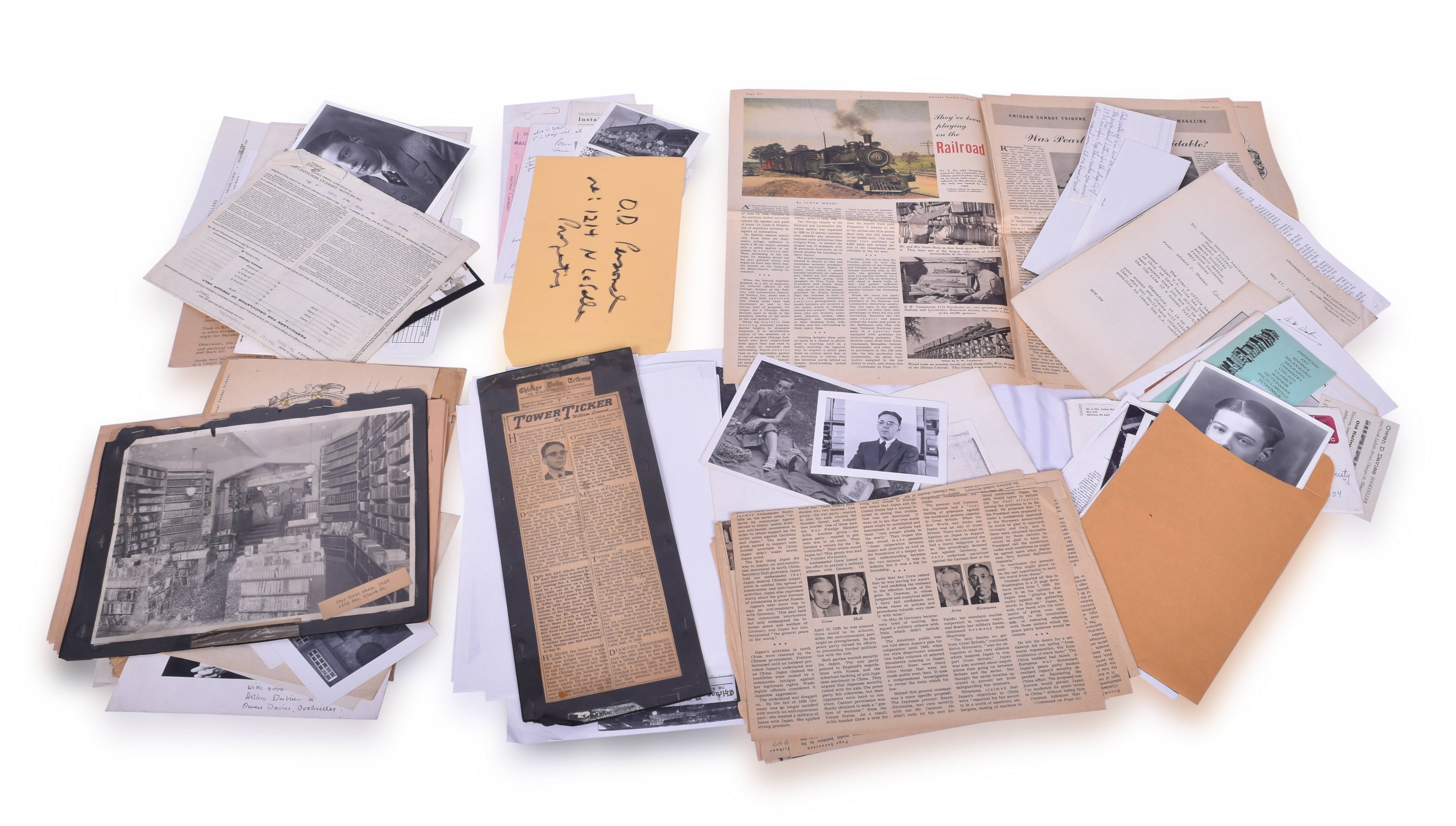 4257 - Owen Davies Books - Chicago Railroad Book Seller - Research File thumbnail