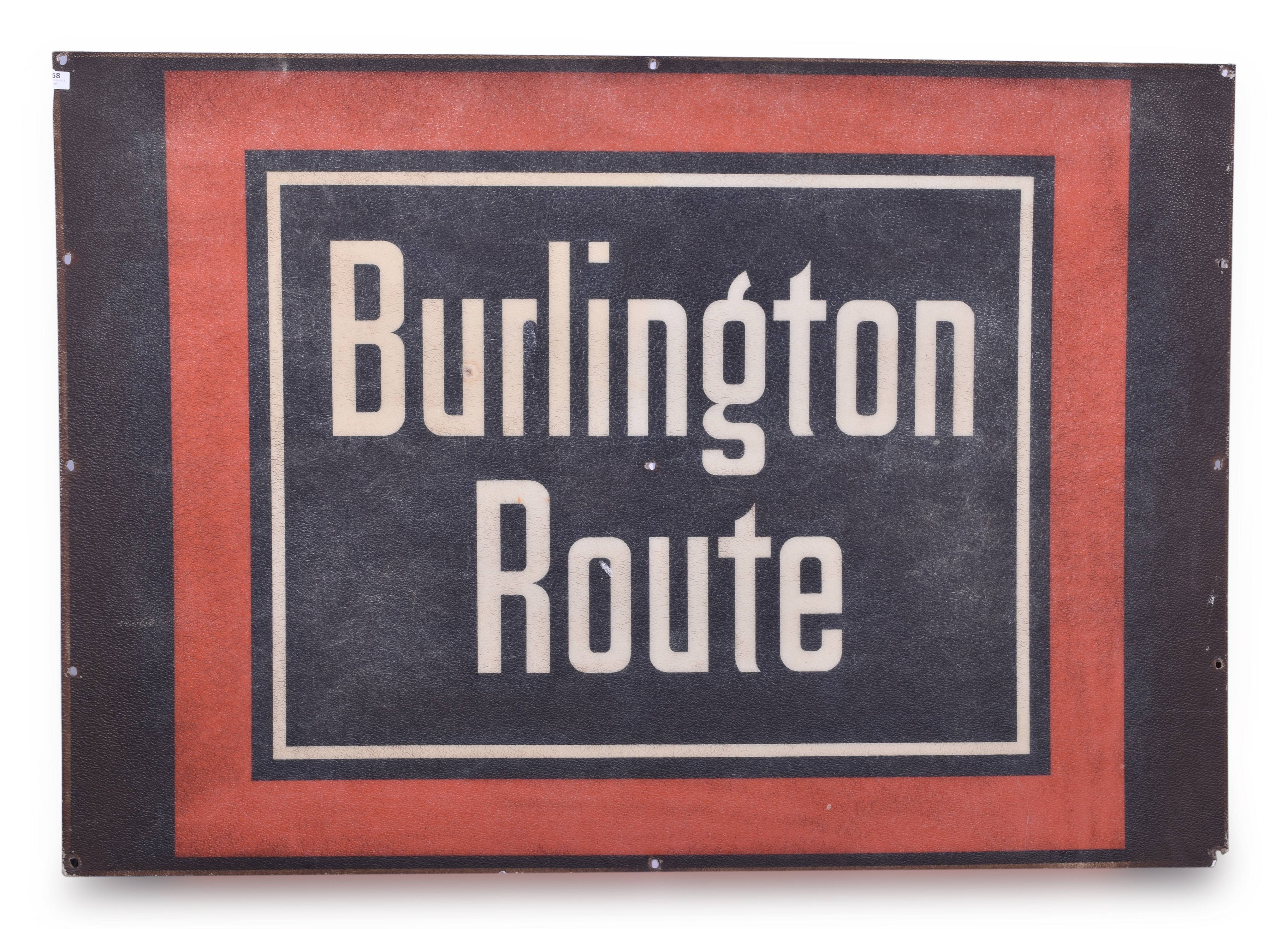 4268 - Burlington Route / CB&Q Railroad Large Fiberglass Sign thumbnail