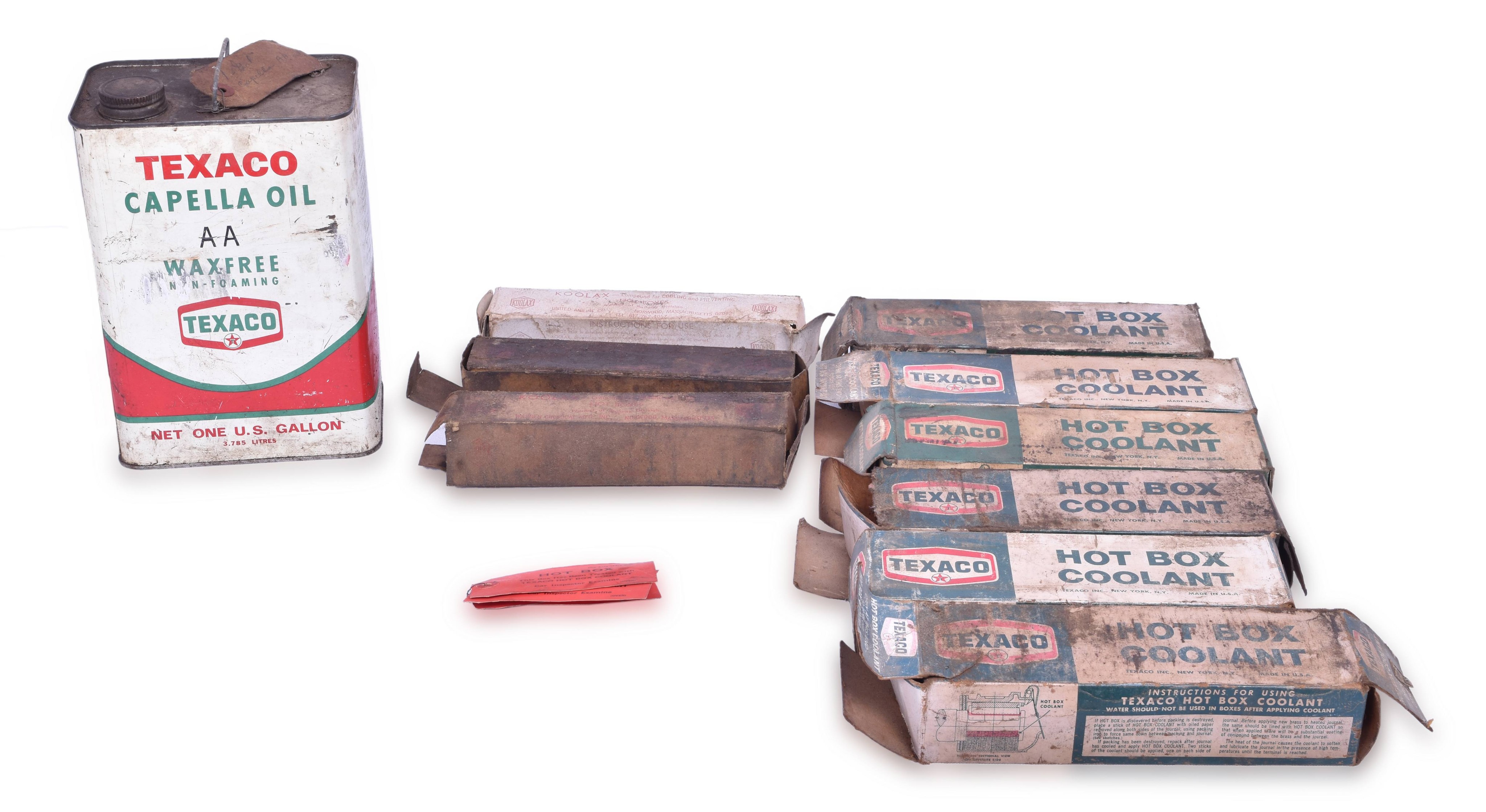 4337 - Group of Texaco and Koolax Hot Box / Journal Coolant thumbnail