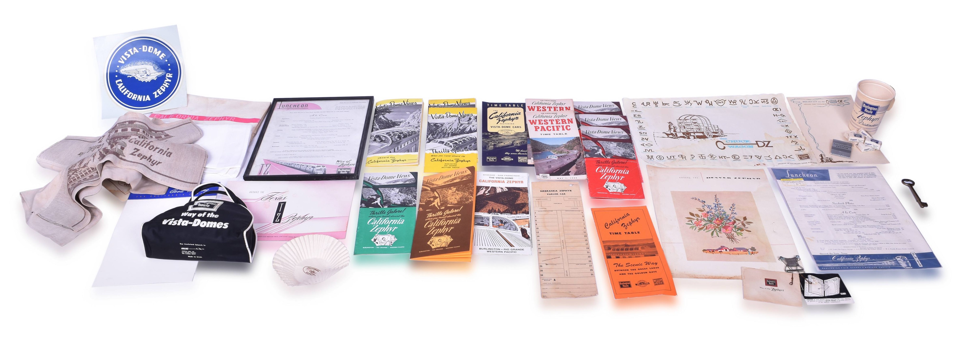 4352 - California Zephyr / CB&Q / Burlington Zephyr Memorabilia Lot thumbnail