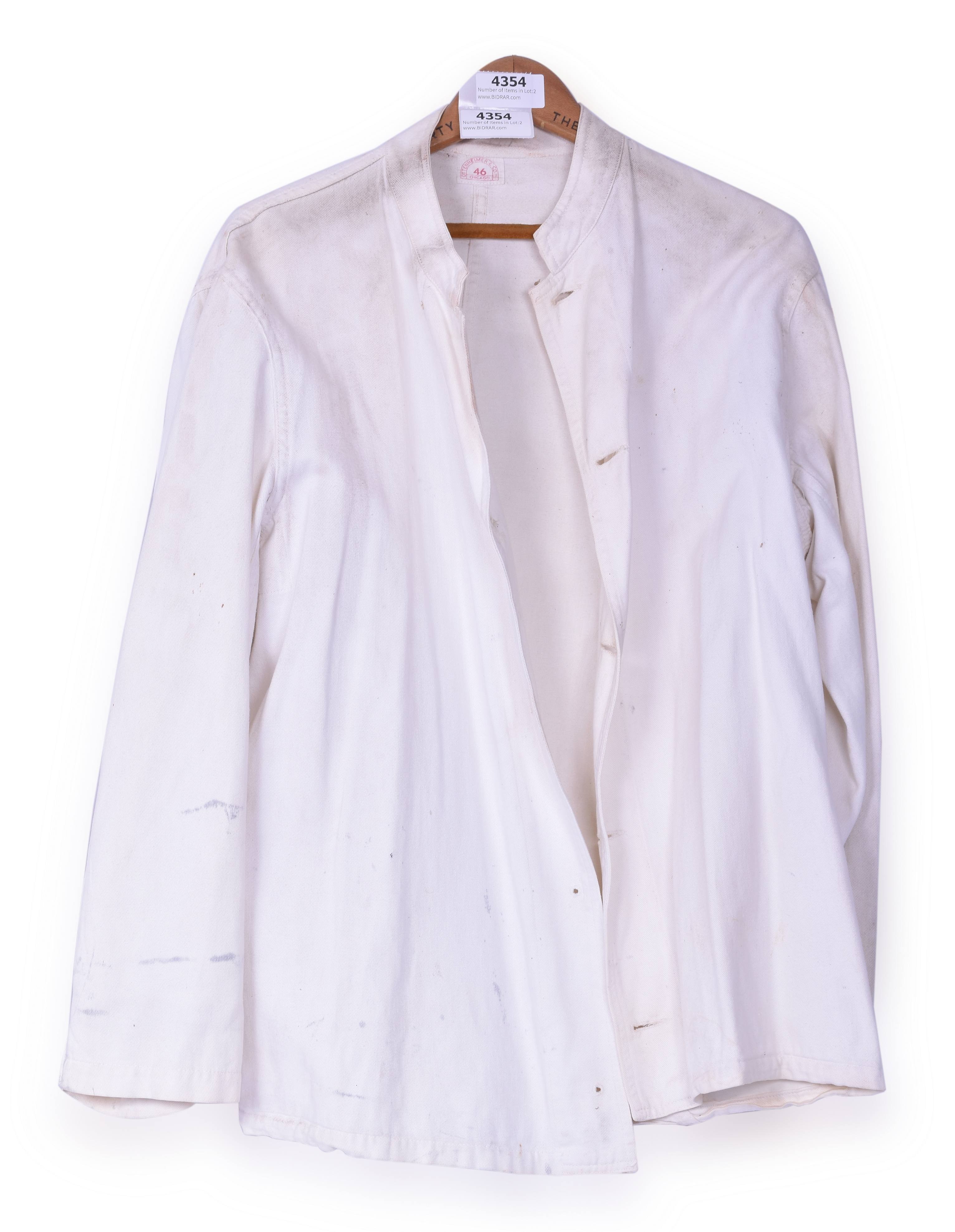 4354 - CB&Q / Burlington Railroad Waiter's Coat / Jacket w/ Pullman Hanger thumbnail