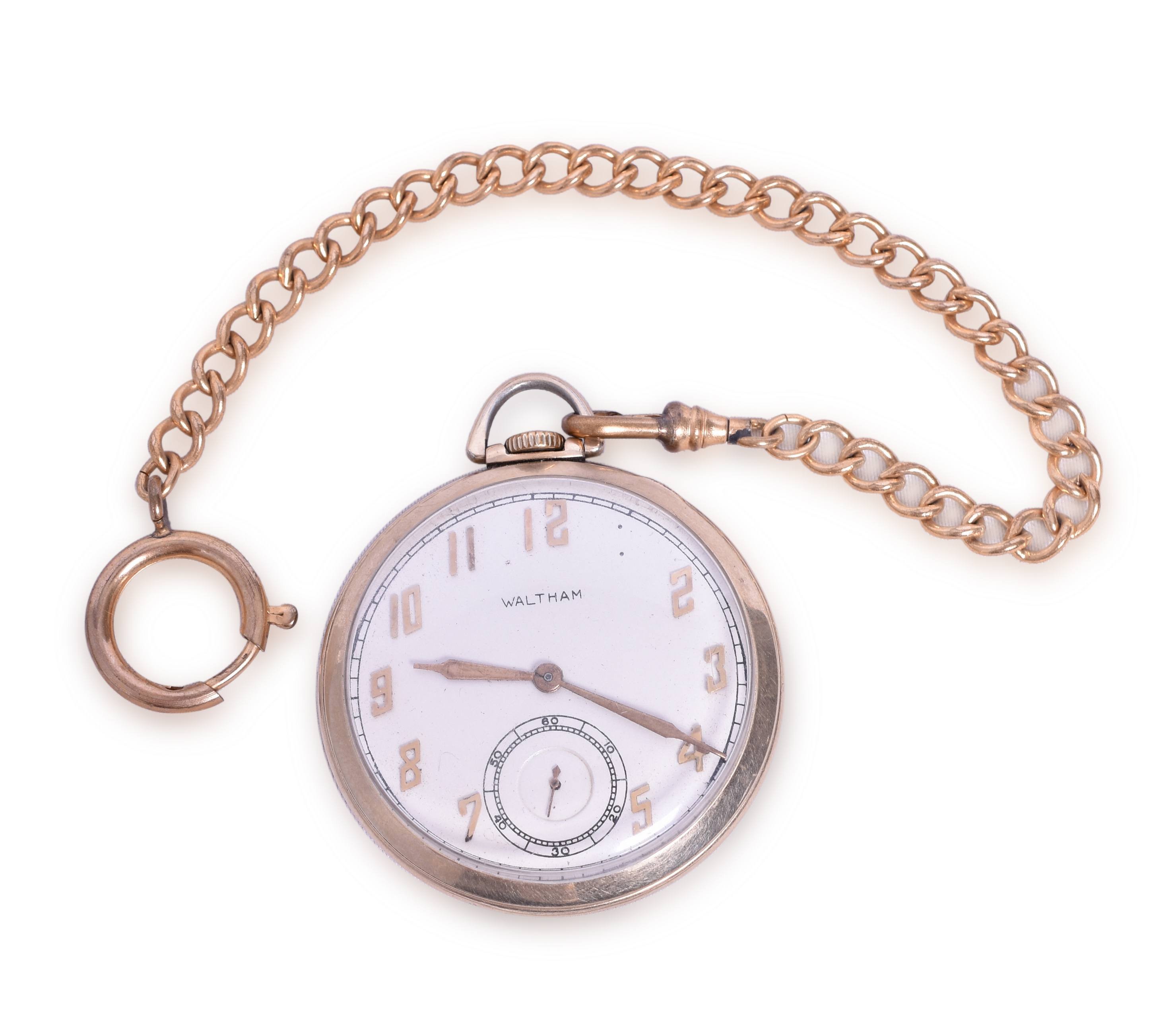 4380 - Waltham Model 1924 Colonial B Grade No. 221 12 Seconds / 21 Jewel Pocket Watch thumbnail