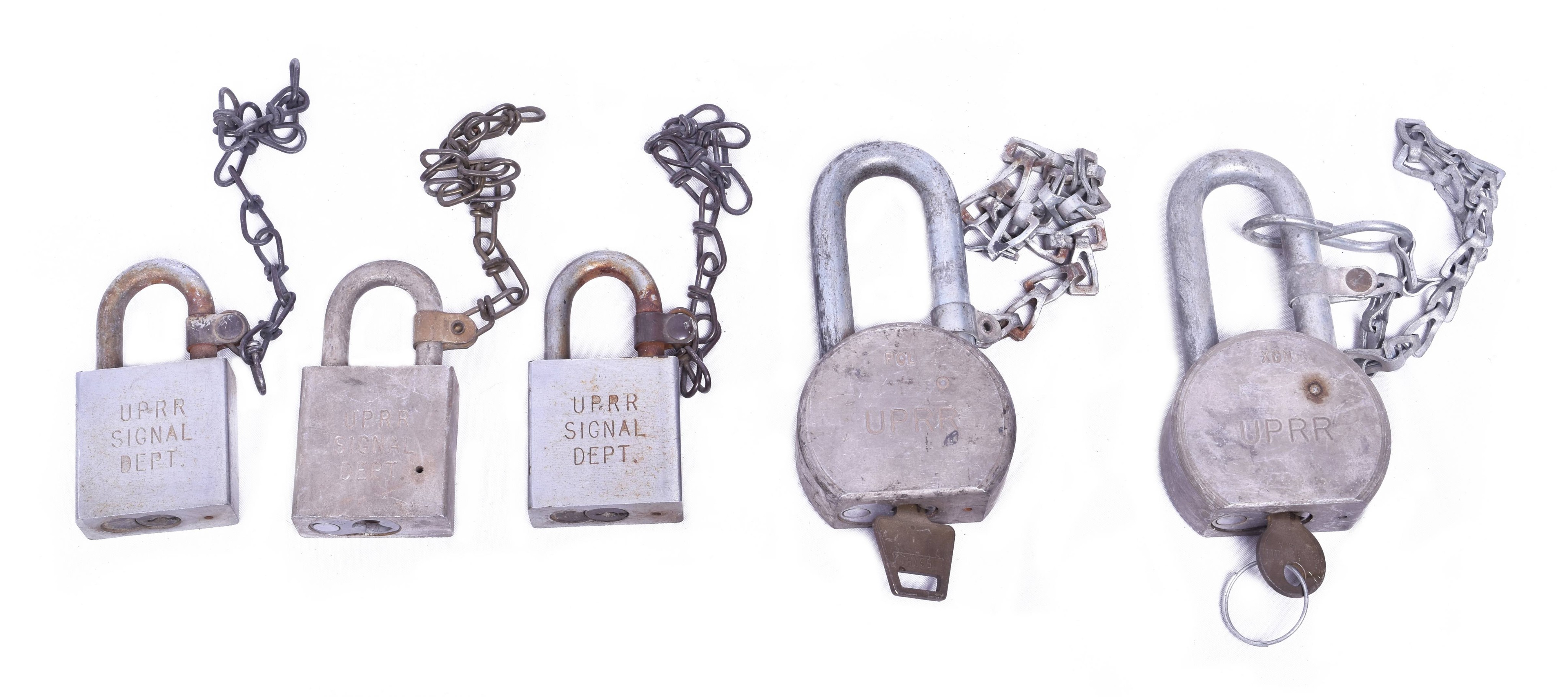 4392 - Five Union Pacific Railroad American Locks - Signal Department thumbnail