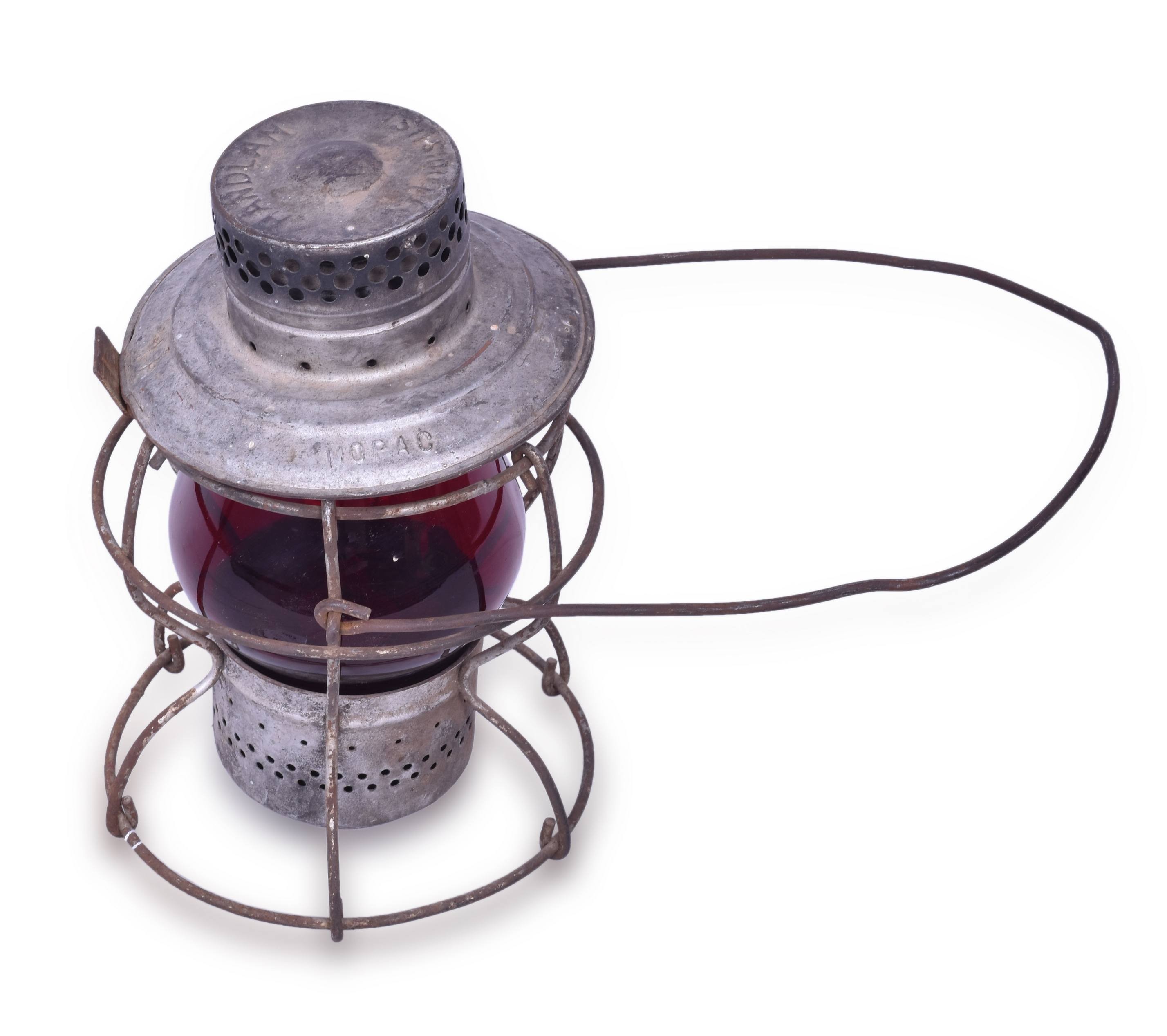 4402 - Handlan Missouri Pacific Red Globe Lantern thumbnail