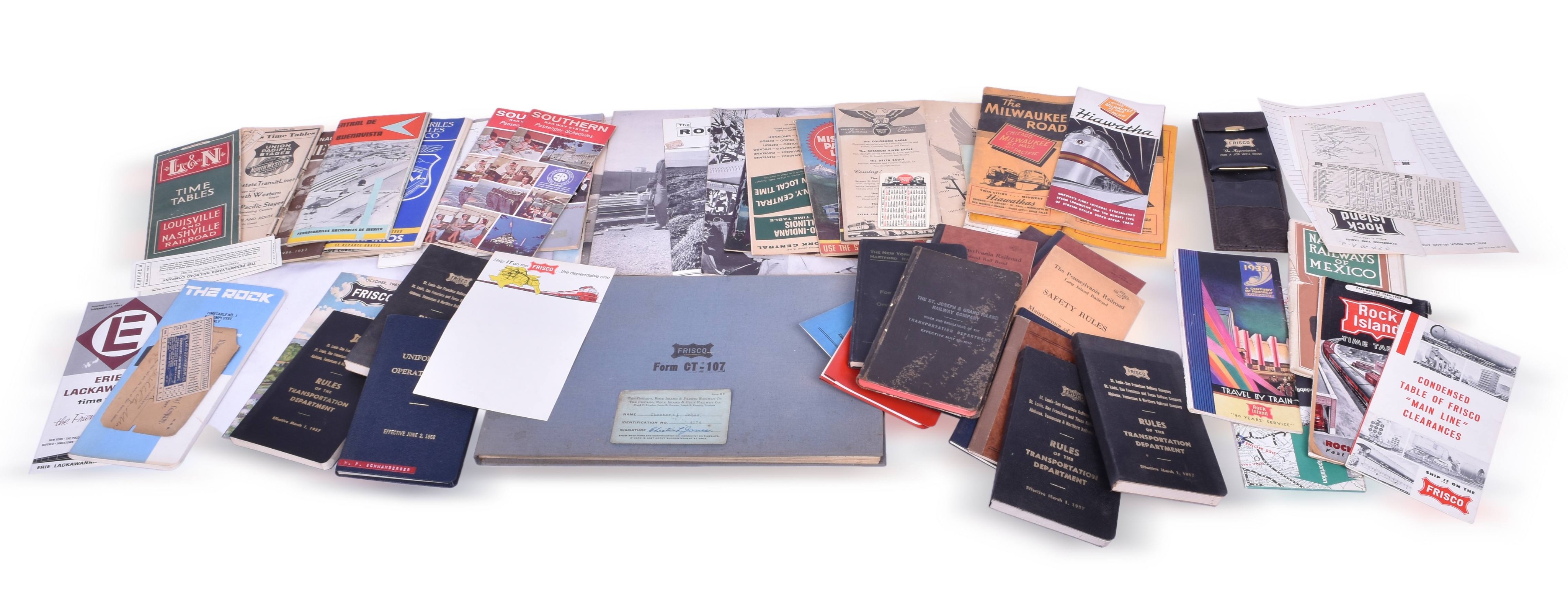 4405 - 68 Midwestern / Eastern Railroad Timetables, Rule Books, Employee Magazines, and More thumbnail