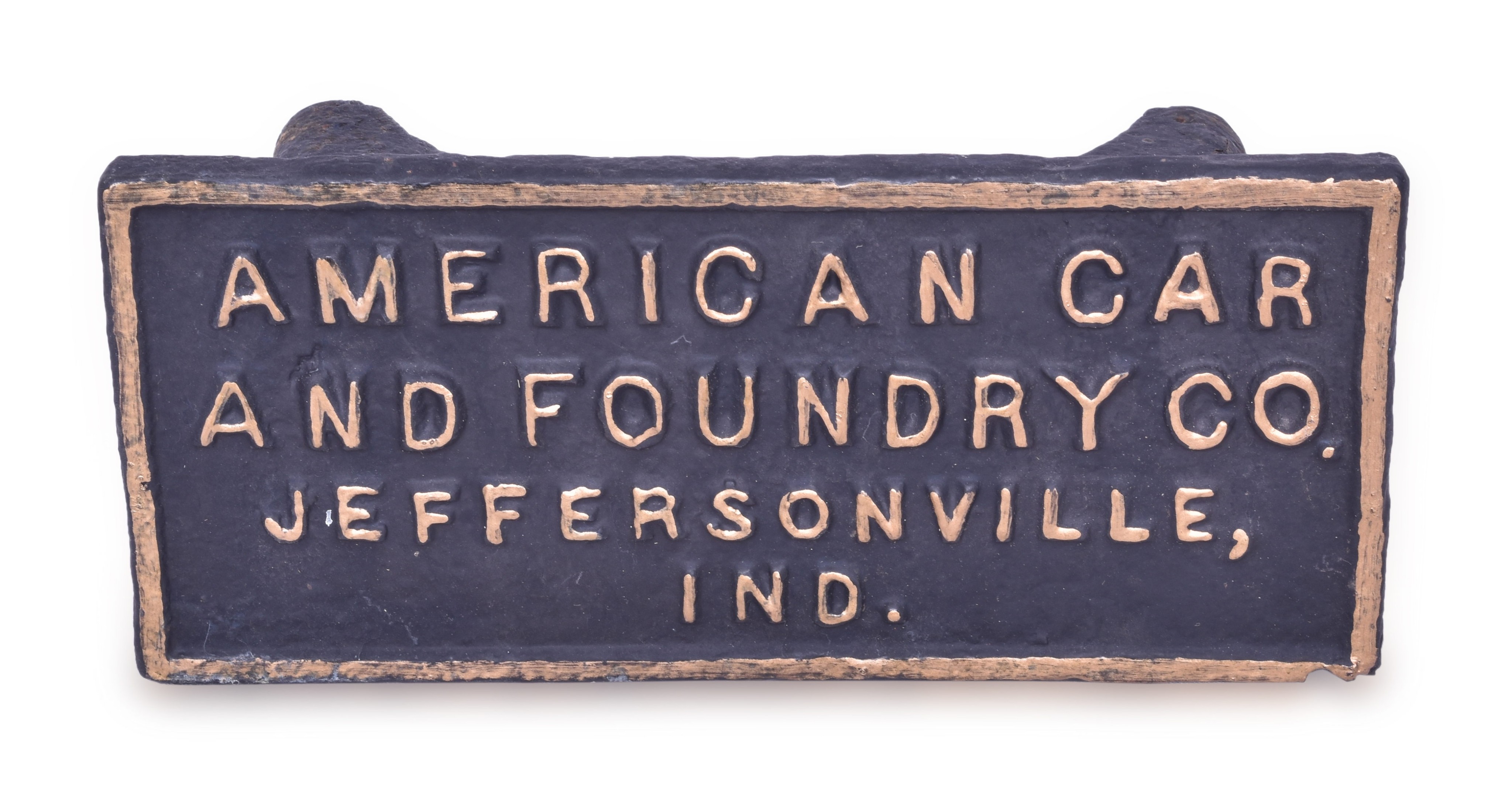 4 - American Car and Foundry Co. Cast Iron Sign thumbnail