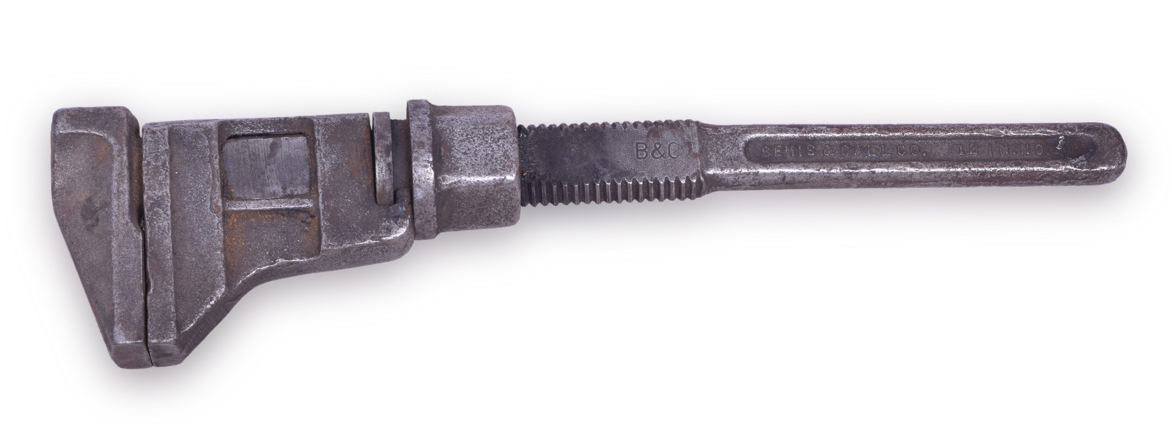 6 - Bemis Baltimore and Ohio Railroad Marked Monkey Wrench thumbnail