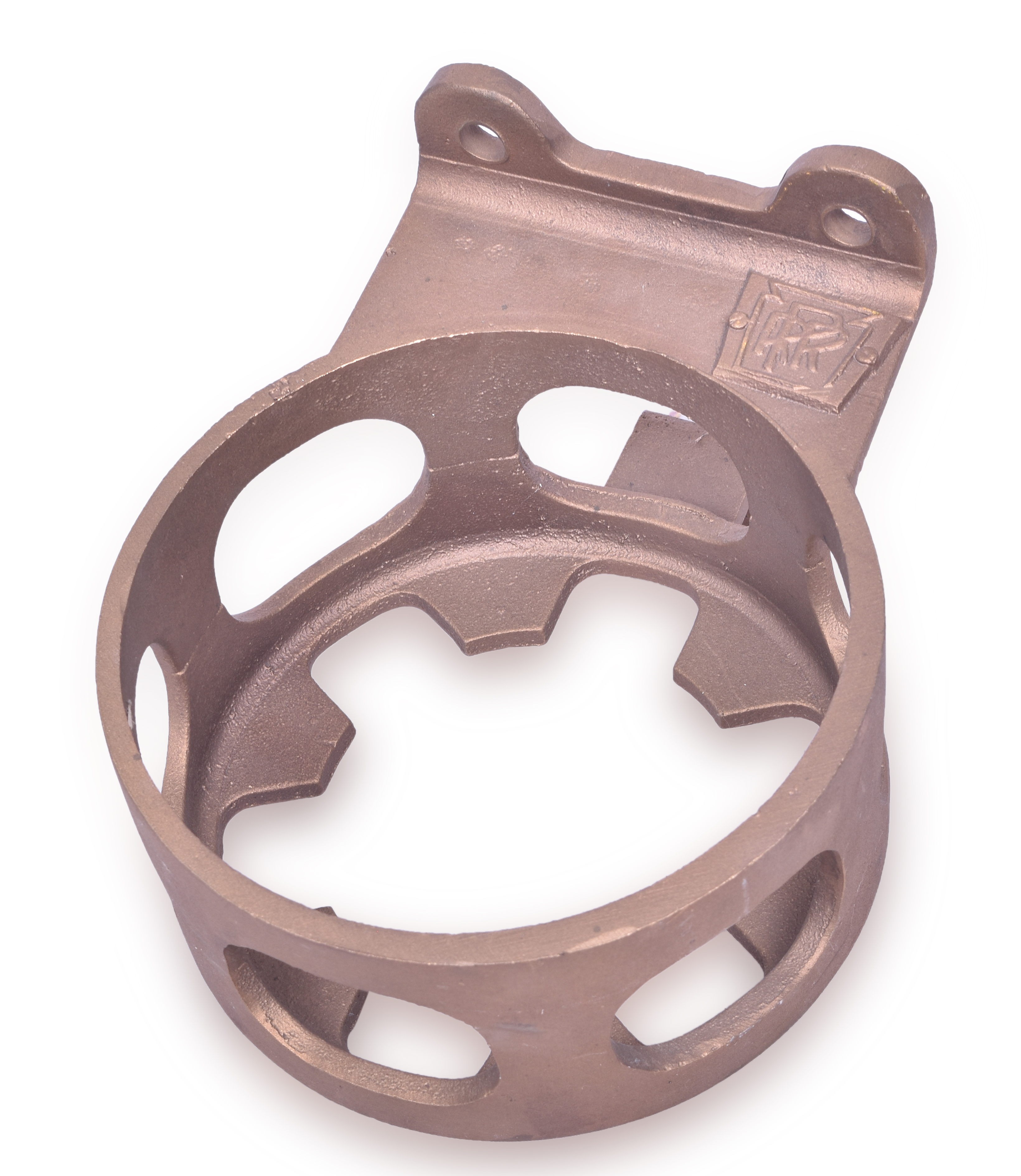 10 - Cast Brass Railroad Pennsylvania Locomotive Lantern Holder thumbnail