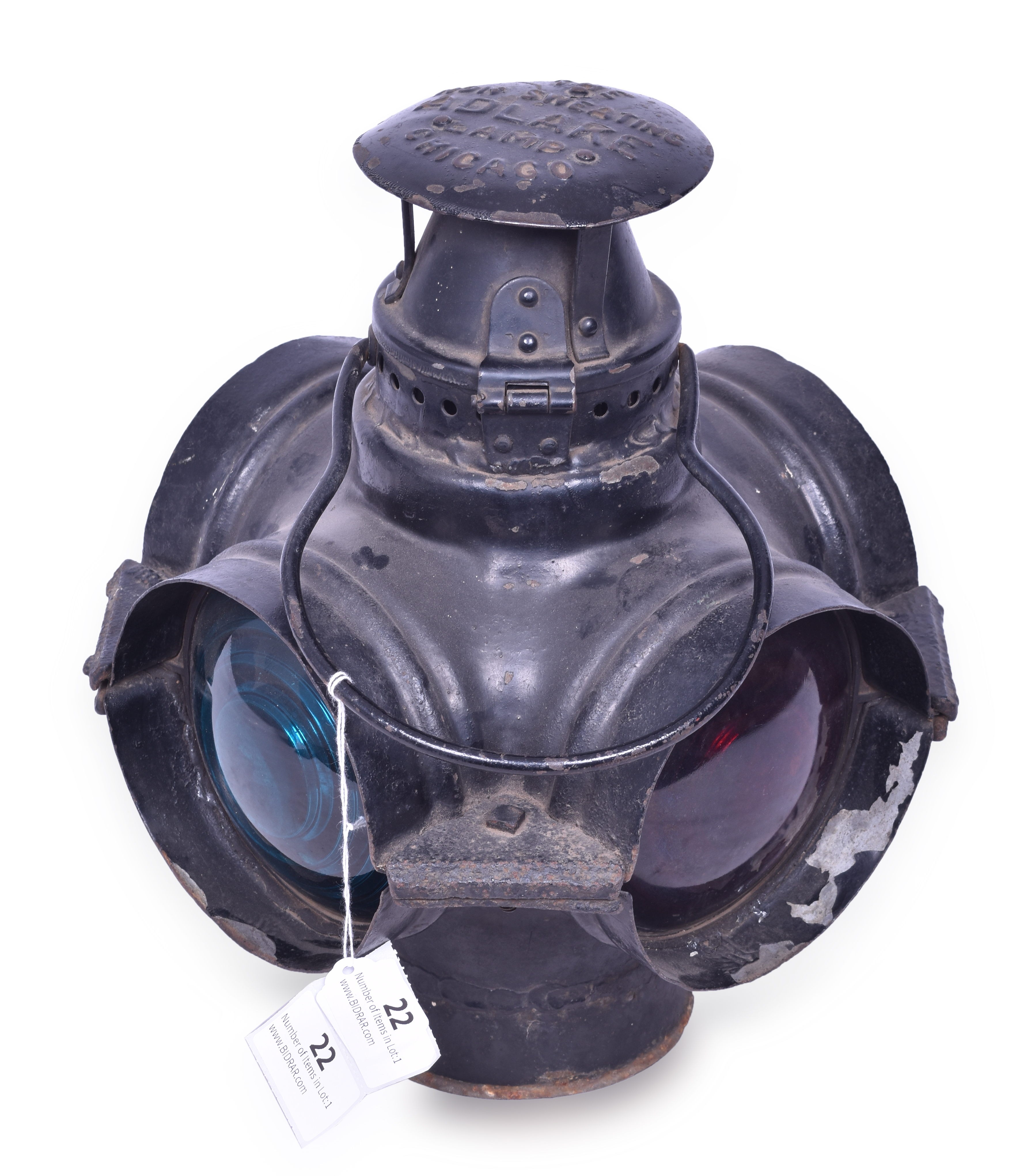 22 - Adams & Westlake / Adlake No. 63 Fork Mount Switch Lamp thumbnail