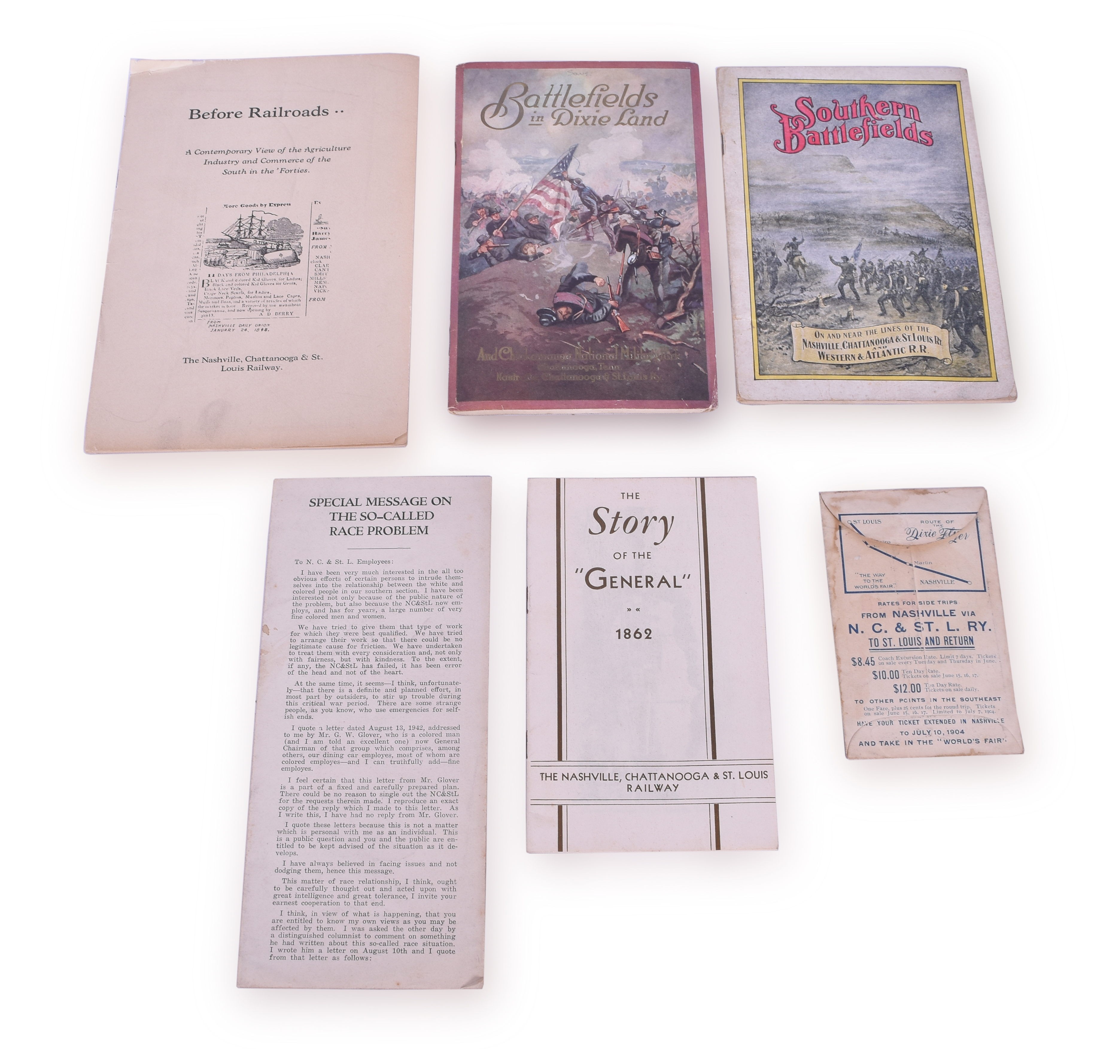 27 - Nashville Chattanooga & St. Louis Railway Paper - Southern and Dixieland Battle Fields, 1904 Confederate Veterans, etc. thumbnail