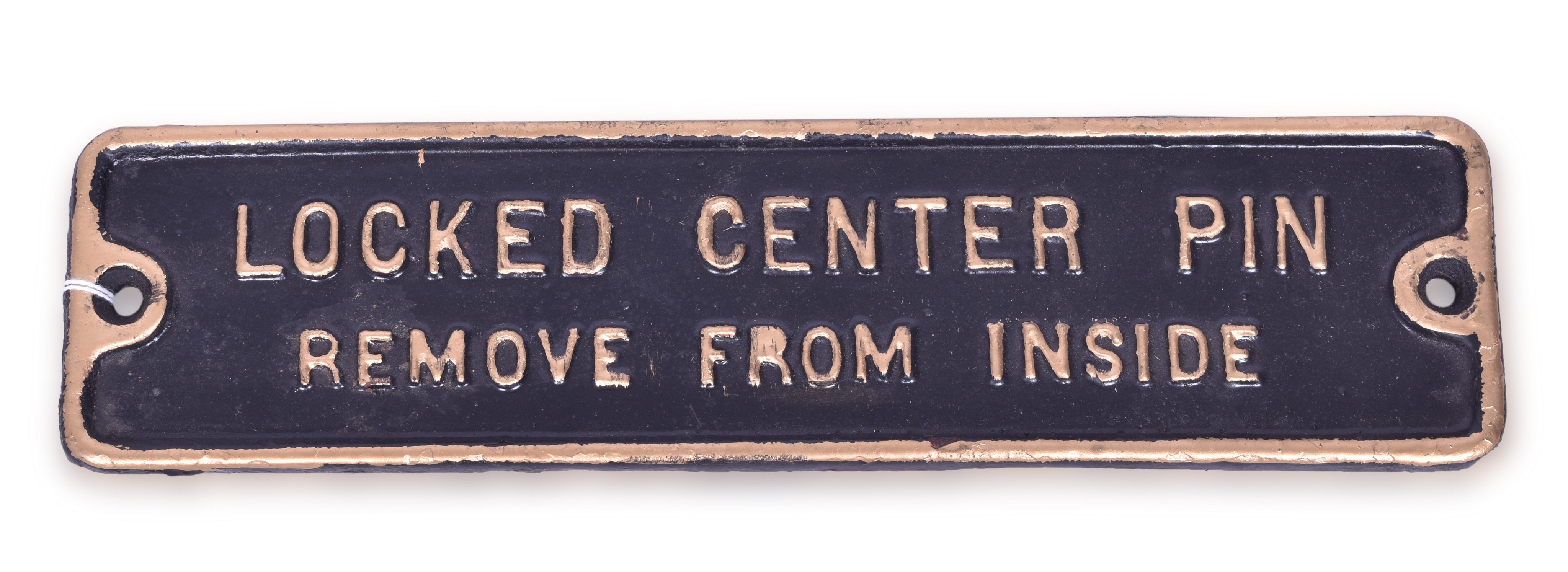 40 - Railroad Passenger Car Truck Locked Center Pin Cast Iron Railroad Plate thumbnail