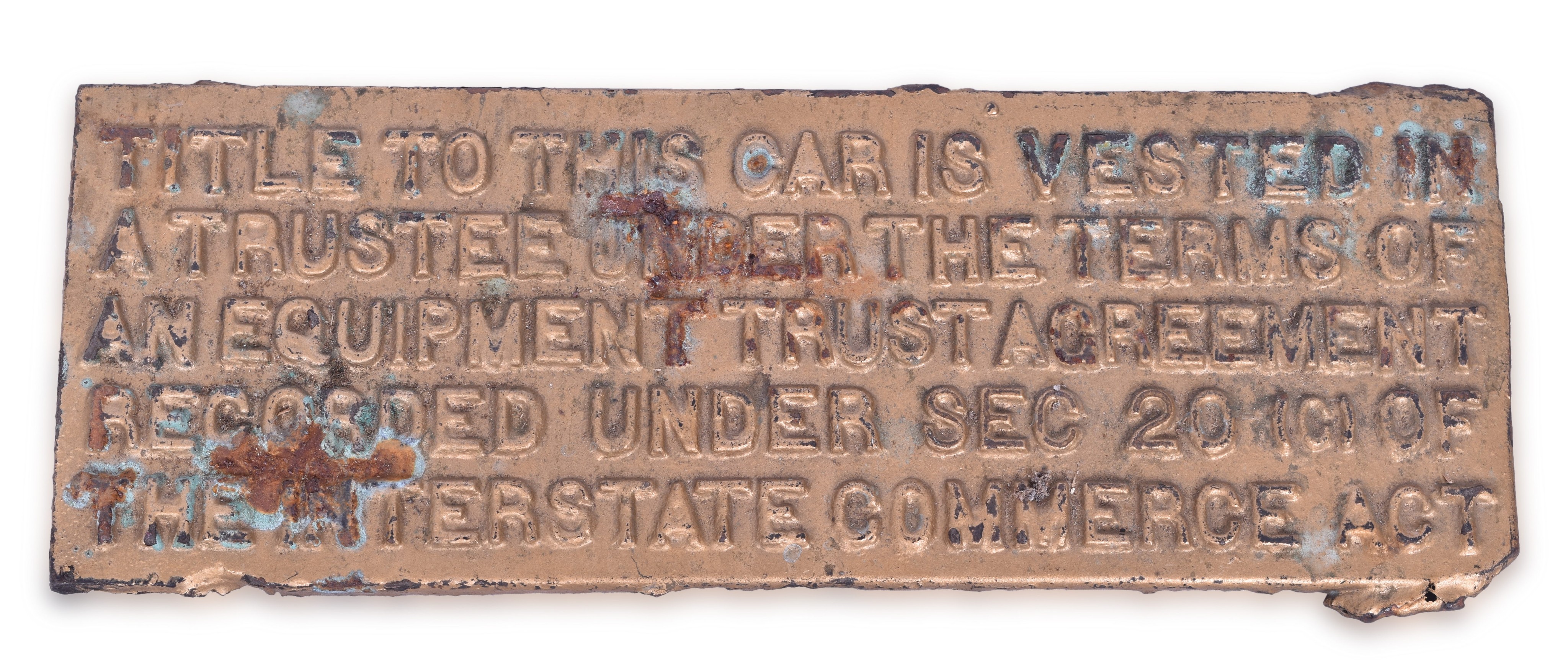 42 - Universal Cast Iron Railroad Trust Plate thumbnail