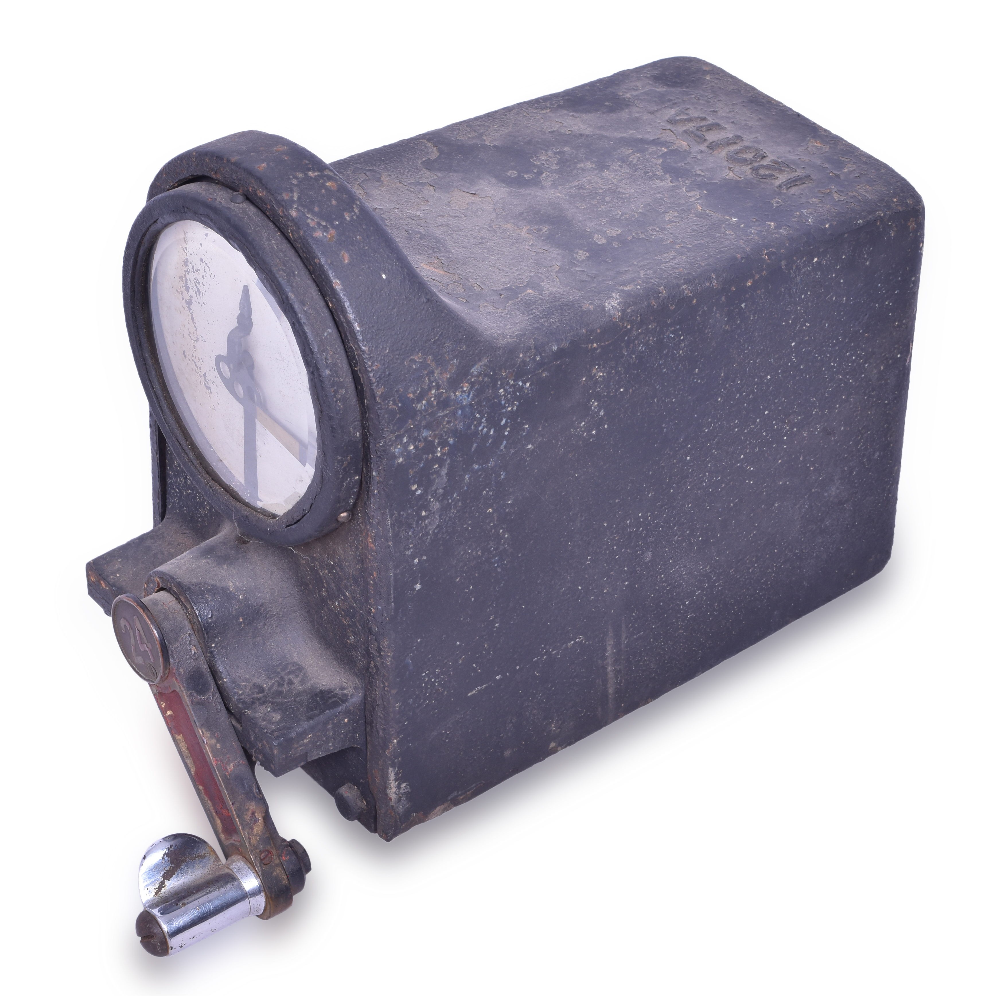 66 - Union Switch & Signal Tower Signal Lever w/ Semaphore Indicator thumbnail