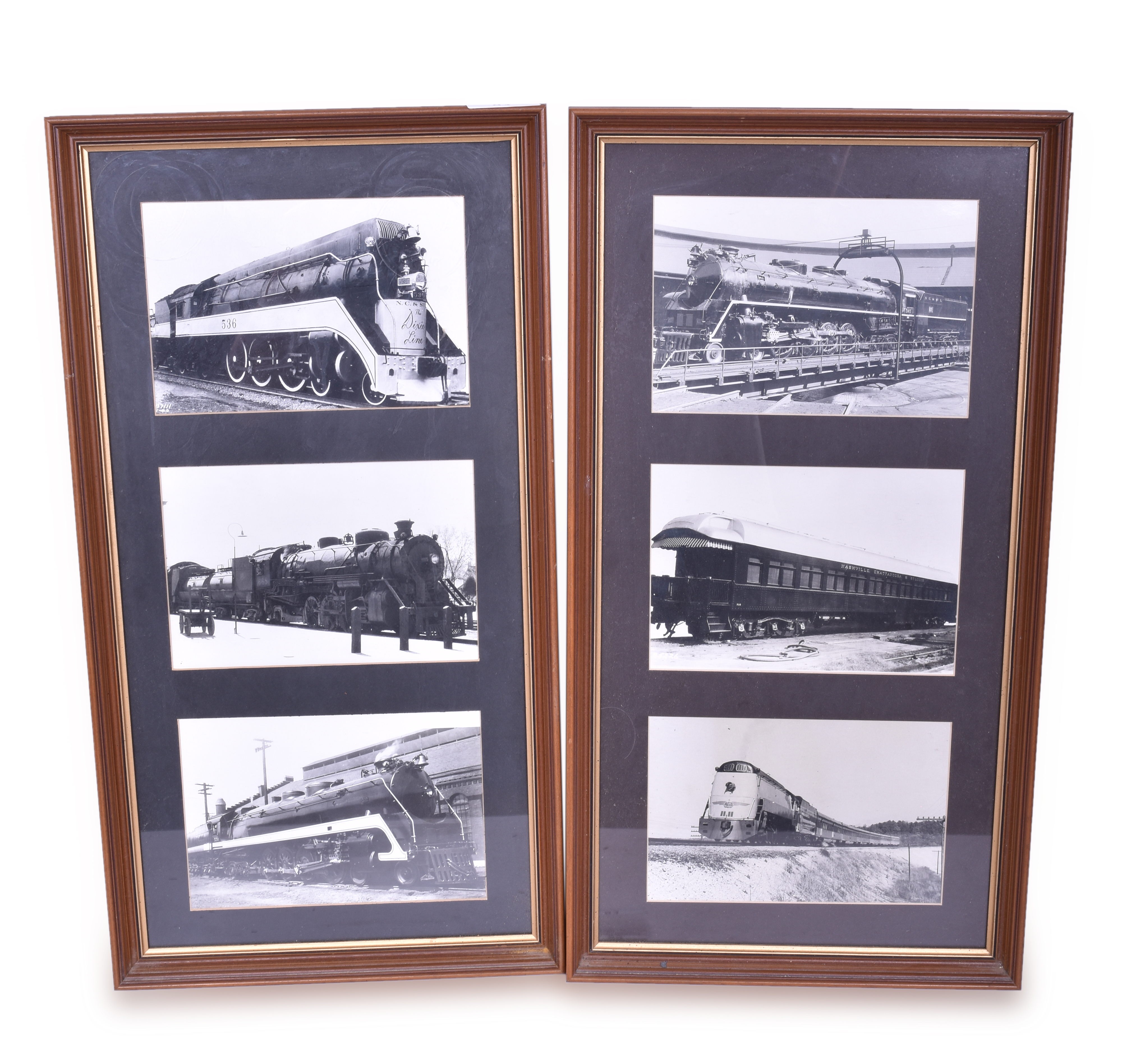 83 - Group of six framed Nashville Chattanooga & St. Louis Railway black and white photographs - City of Memphis, etc. thumbnail