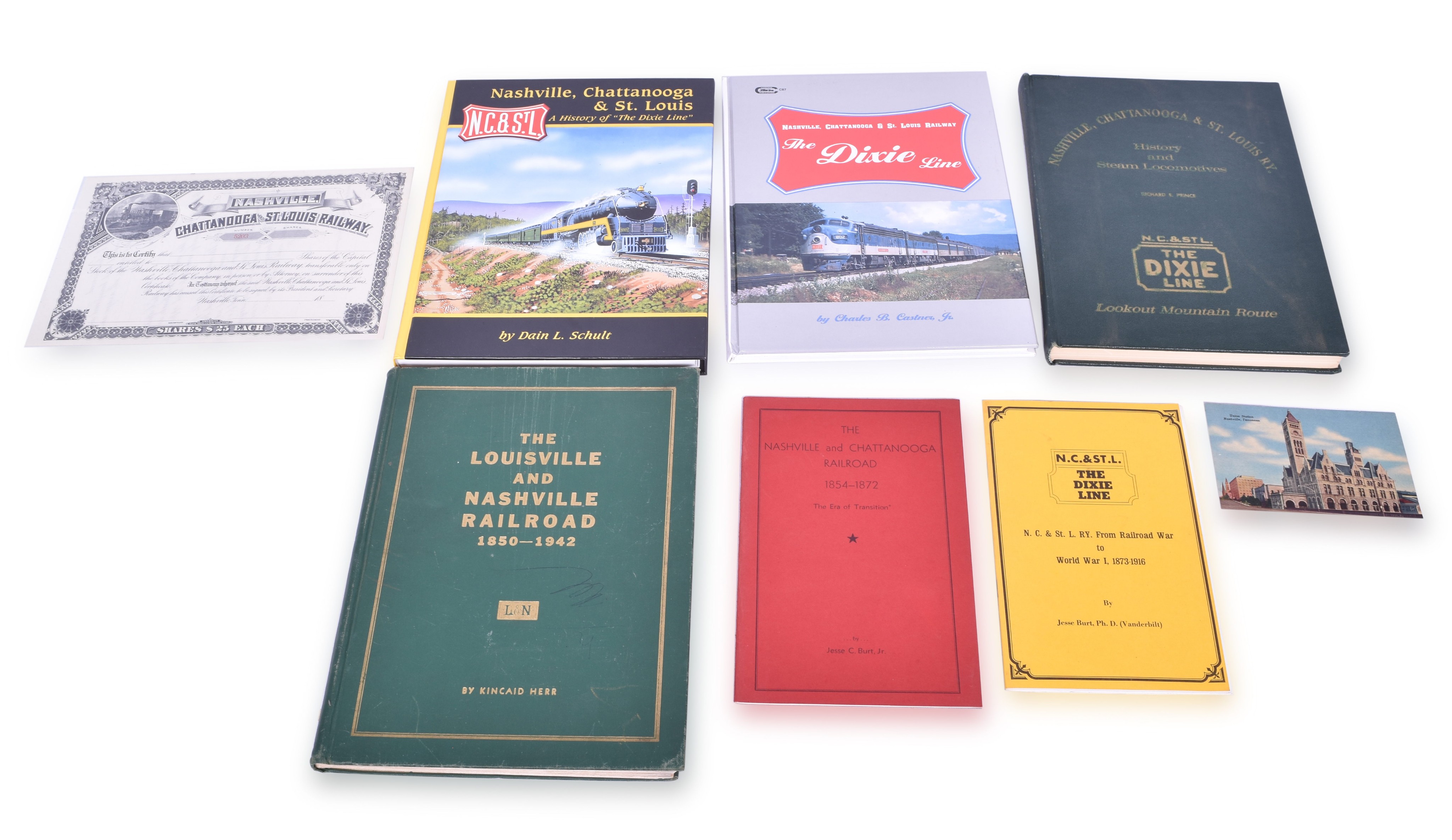 85 - Six Nashville Chattanooga & St. Louis Railway and Louisville and Nashville Related Books thumbnail