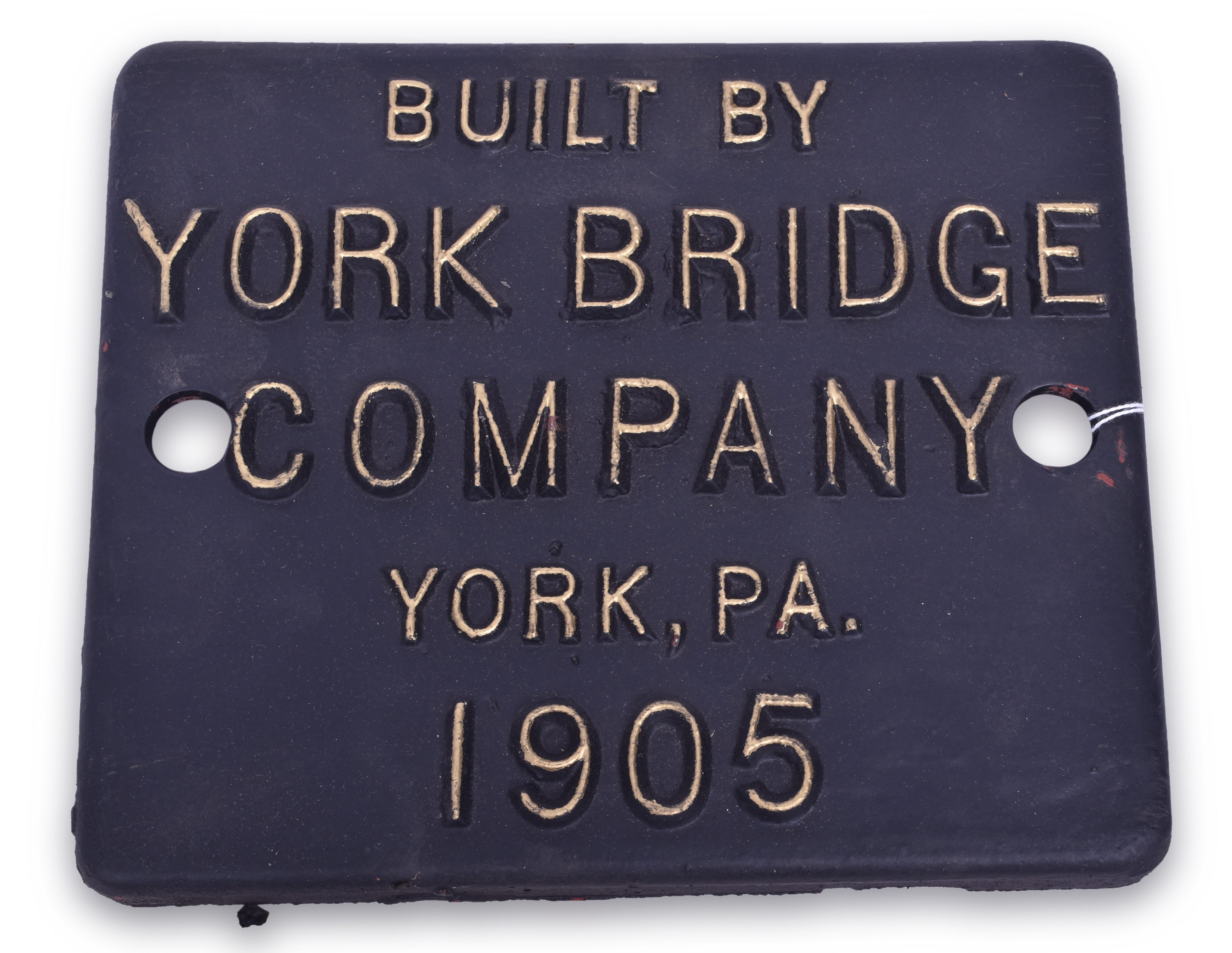 86 - 1905 York Bridge Company Builders Plate thumbnail