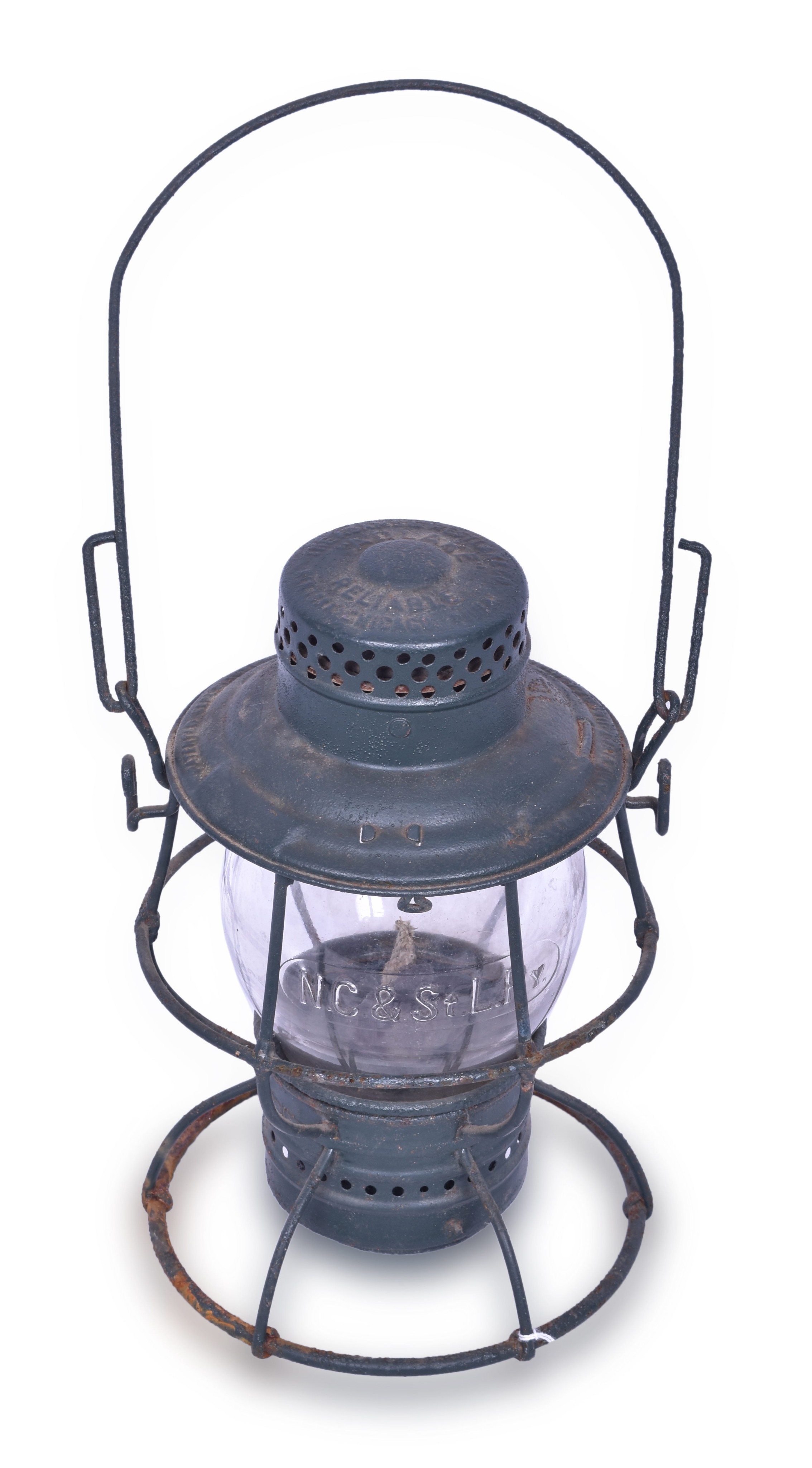 89 - Adlake Reliable Clear Globe Nashville Chattanooga & St. Louis Railway Lantern thumbnail
