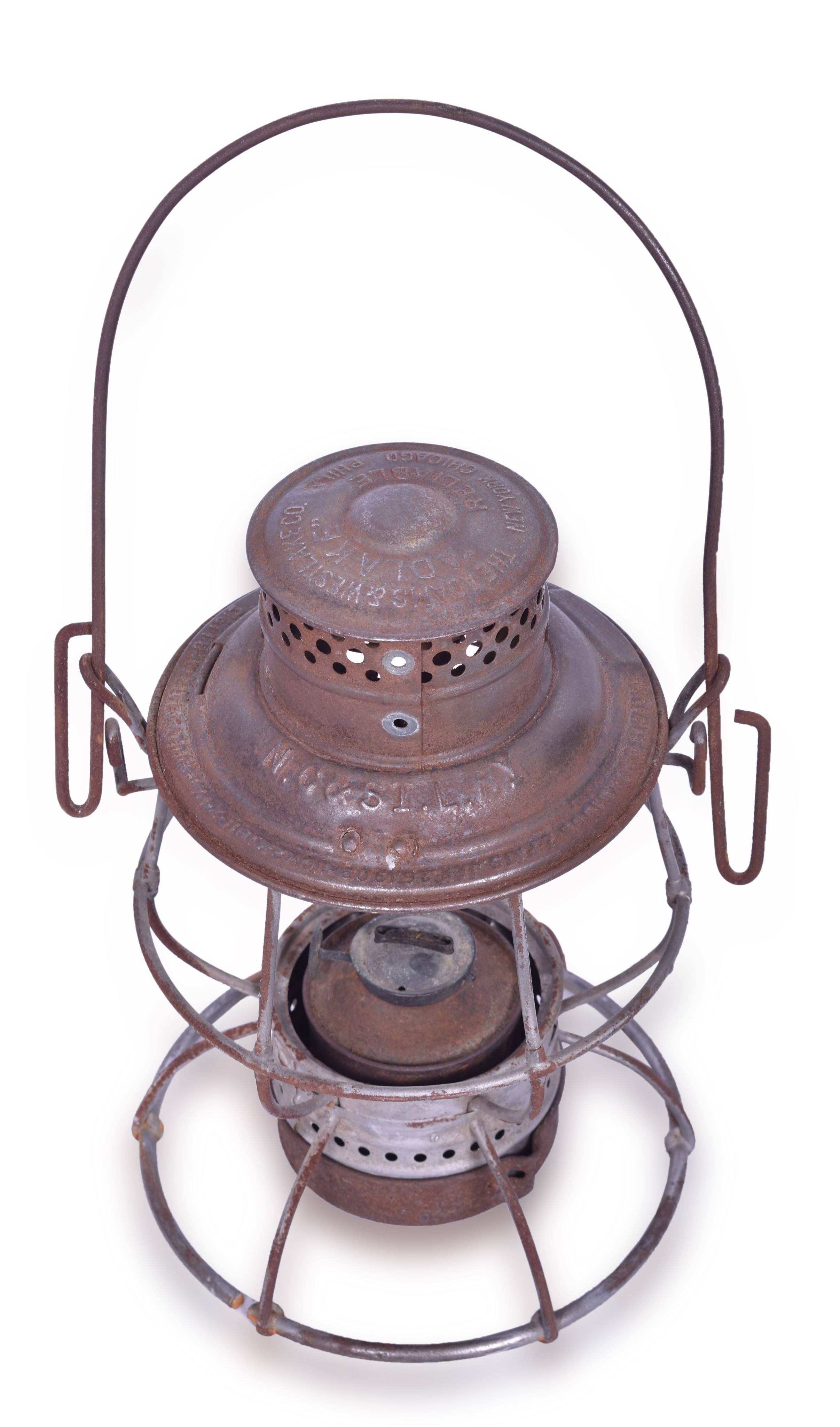 91 - Adams & Westlake / Adlake Reliable Nashville Chattanooga & St. Louis Railway Railroad Lantern thumbnail