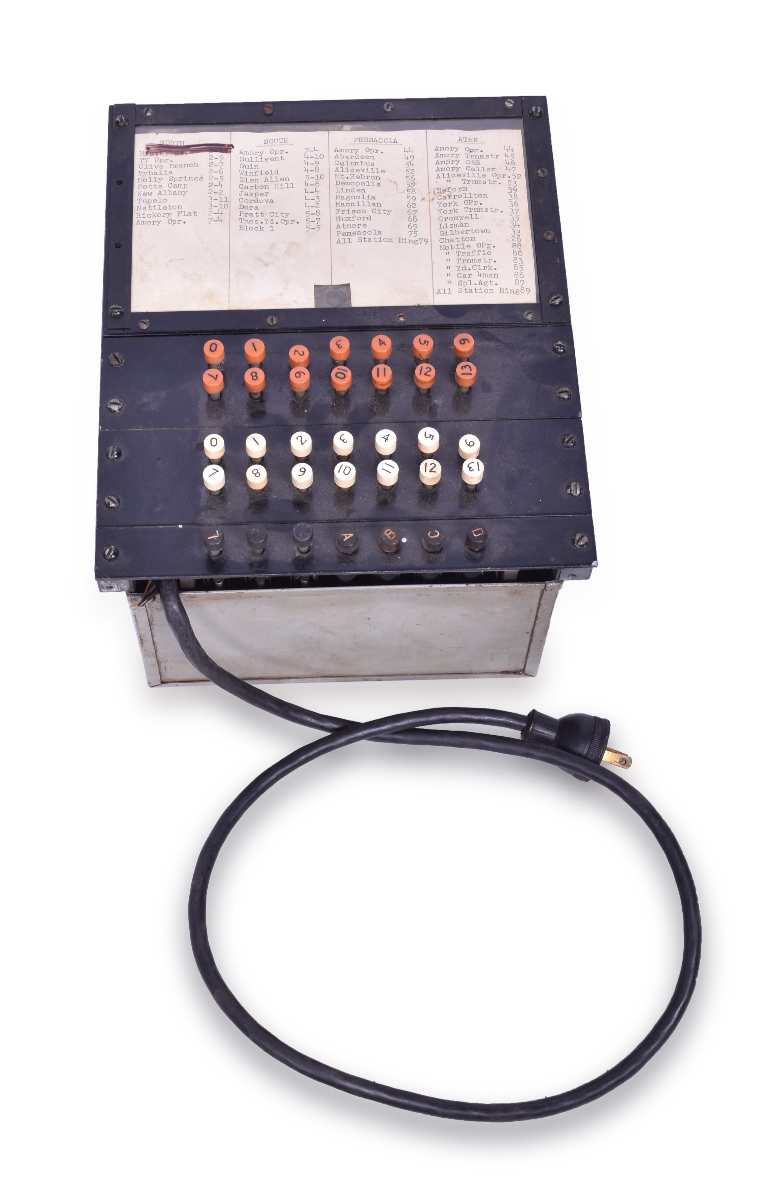 116 - Western Electric 63A Selector Key - Frisco Railroad? - Armory, Mississippi thumbnail