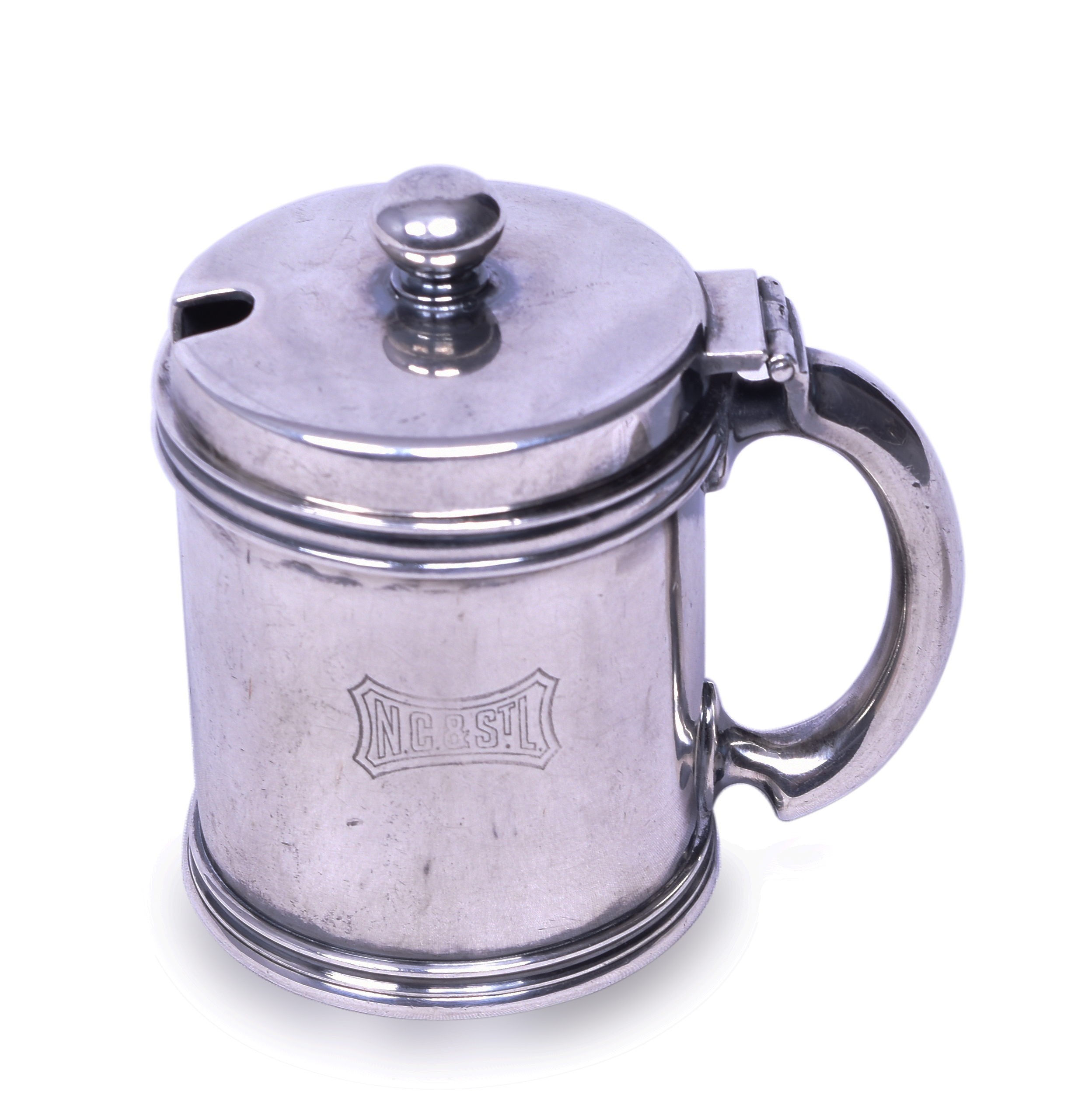 121 - Gorham Silver Soldered Nashville Chattanooga & St. Louis Railway Mustard Pot thumbnail