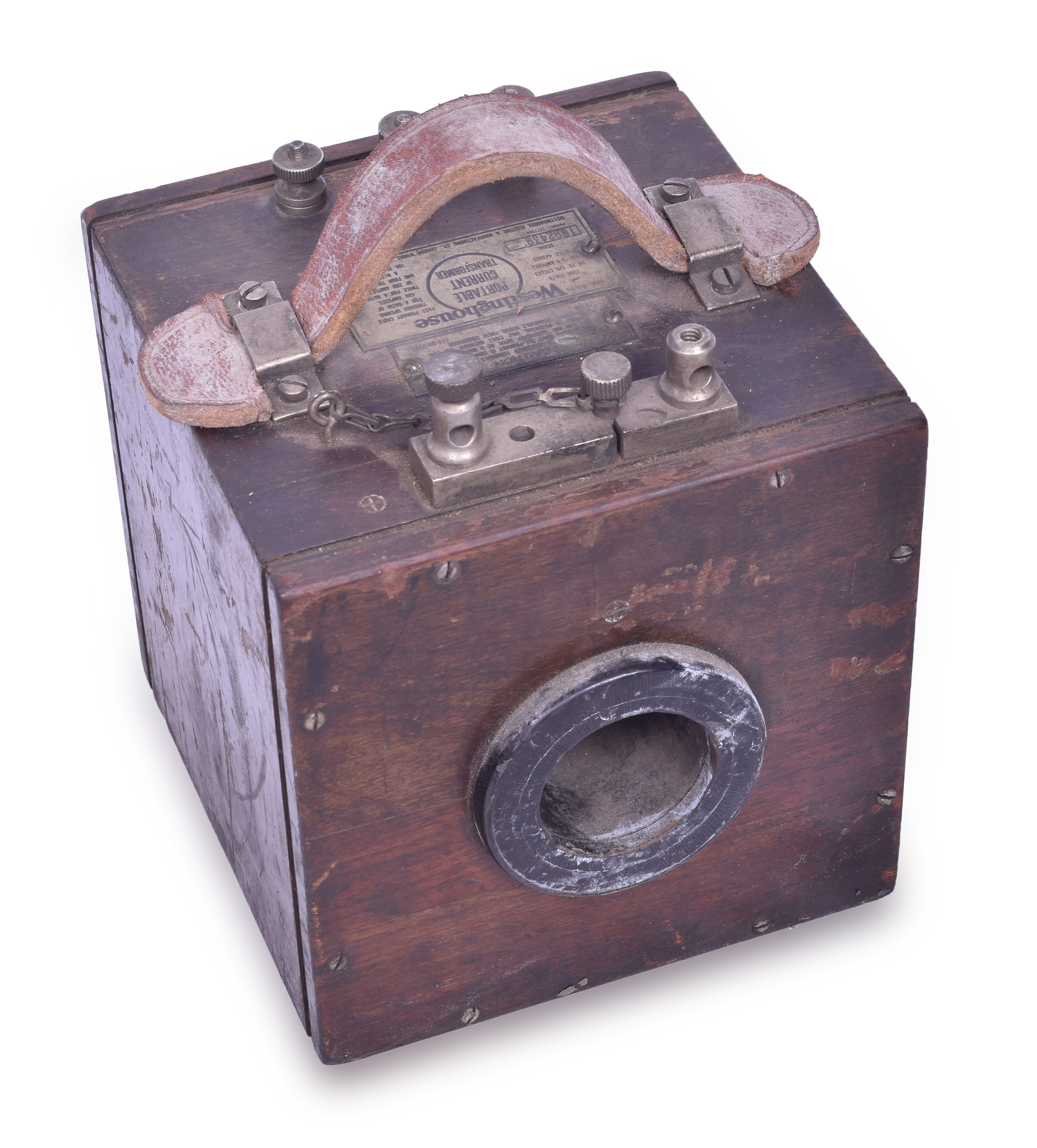 122 - Westinghouse Wooden Box Portable Current Transformer thumbnail