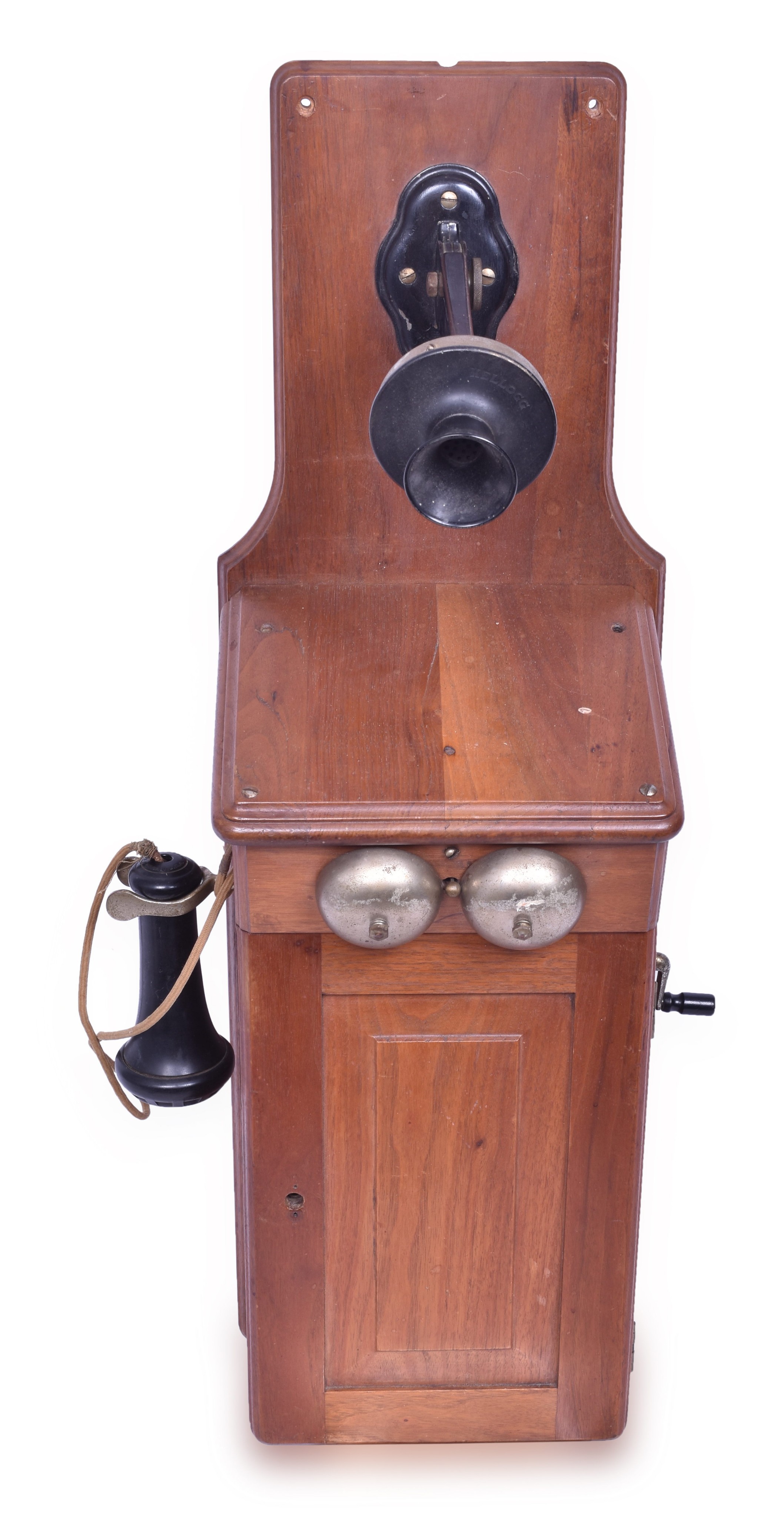 133 - Western Electric Oak Wall Hanging Crank Telephone thumbnail