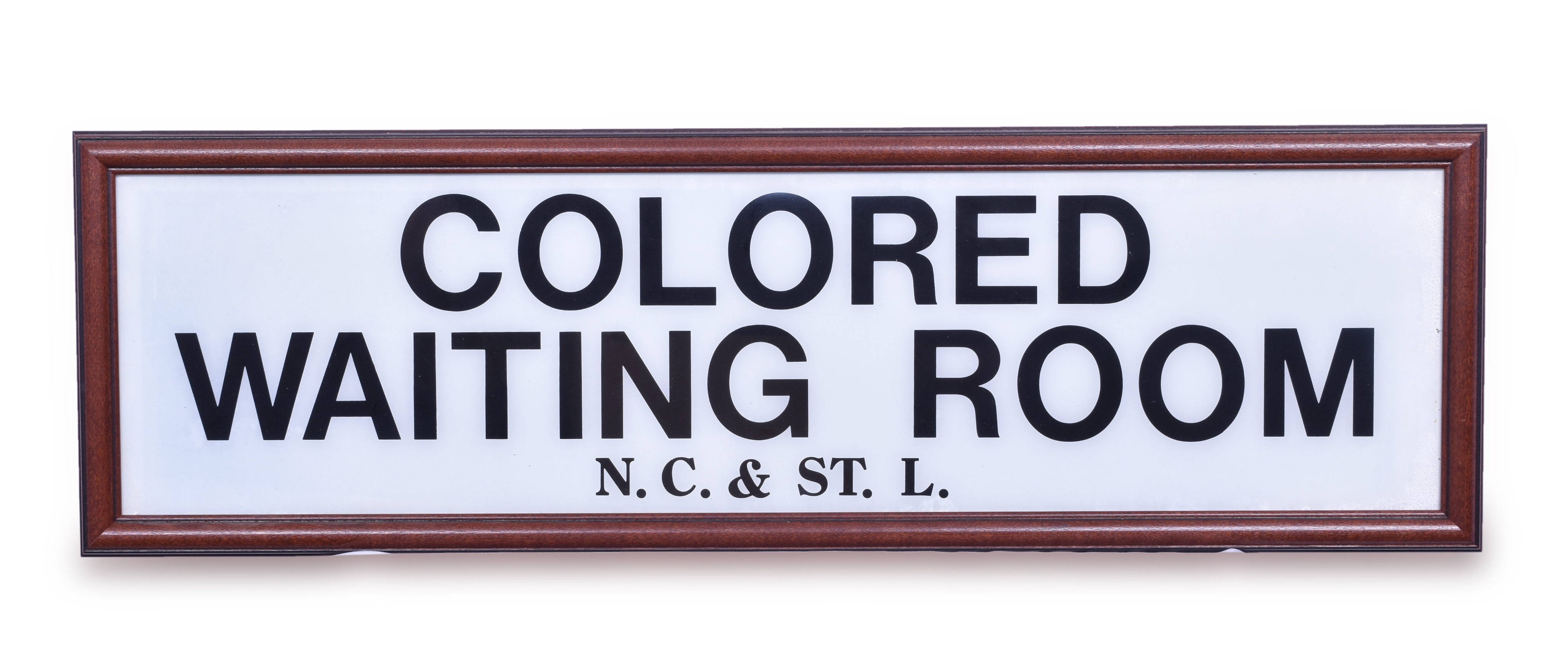 139 - Fantasy / Reproduction Nashville Chattanooga & St. Louis Railway Colored Waiting Room Glass thumbnail