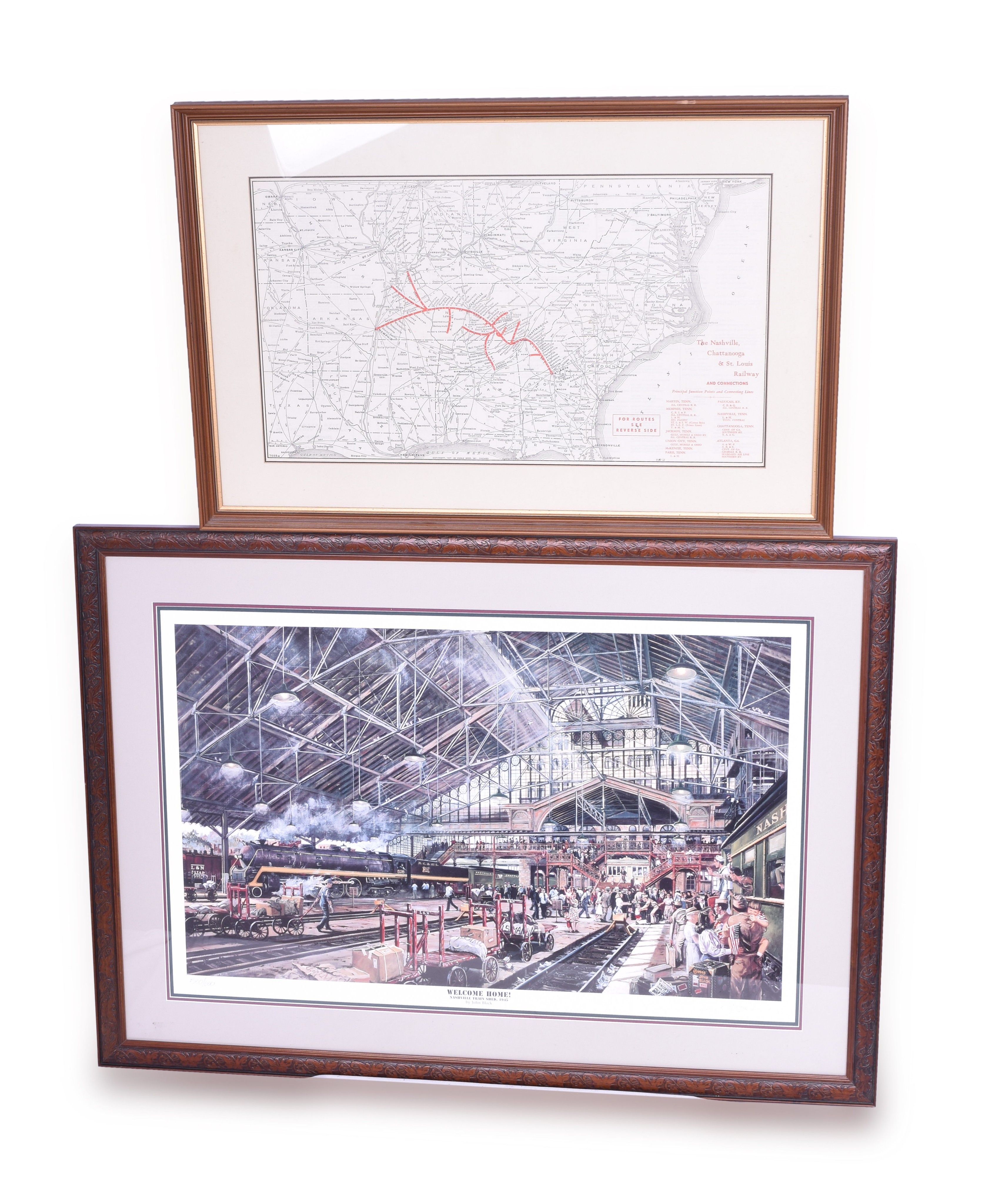 149 - Nashville Chattanooga & St. Louis Railway framed print of 